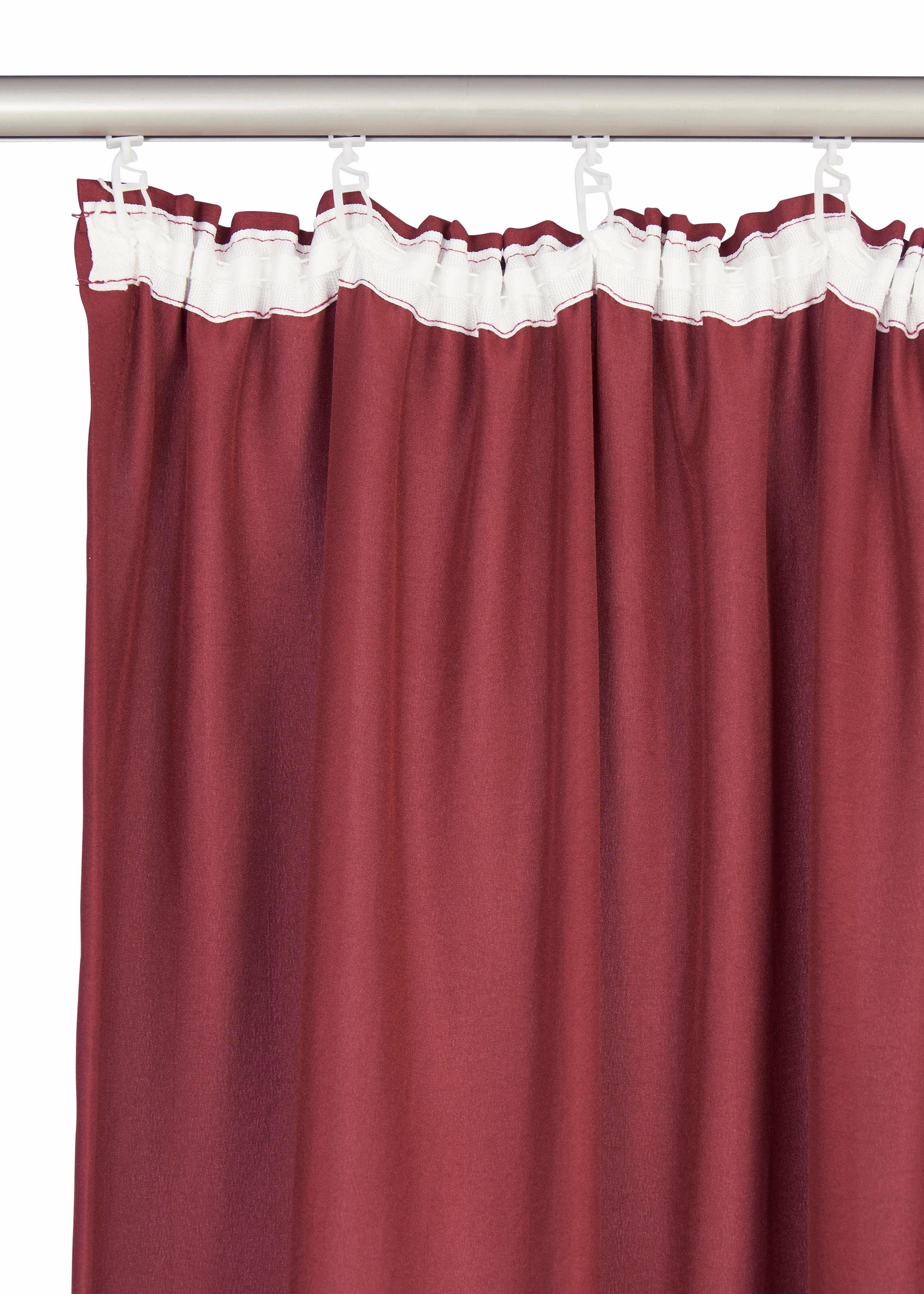 Home affaire Gordijn Parry 2-pack, ondoorzichtig, monochroom, basic, effen, bestseller (2 stuks)