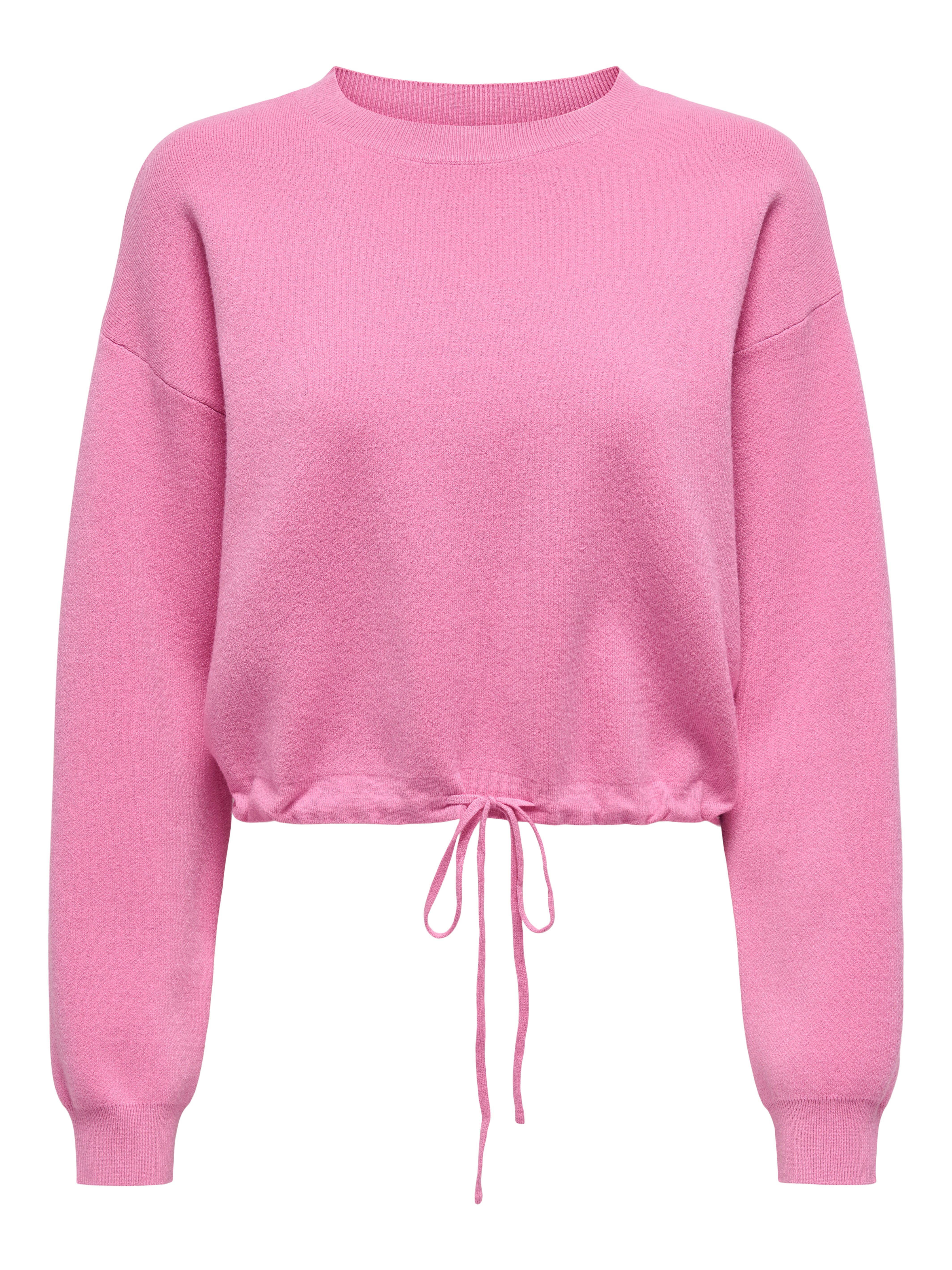 Only Gebreide trui ONLSUMMER LIFE LS O-NECK STRING CC KNT