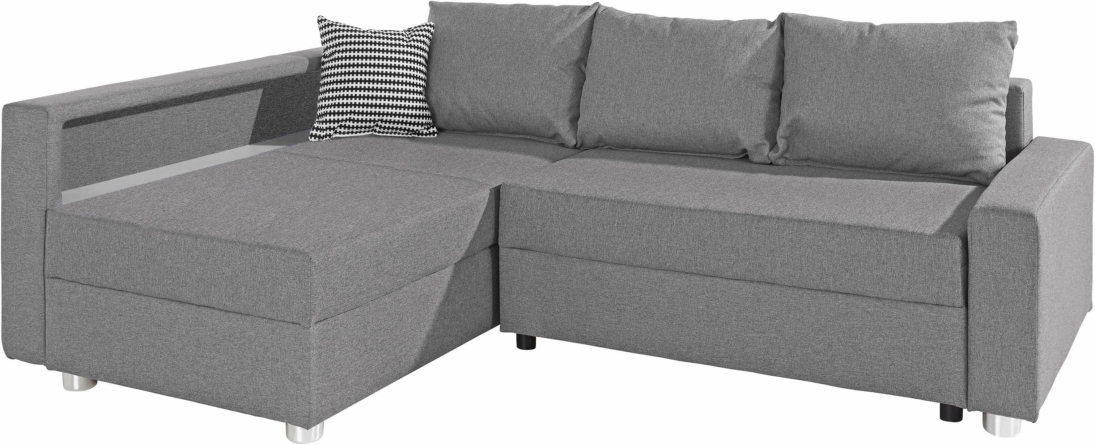 COLLECTION AB Hoekbank Relax L-vorm inclusief slaapfunctie, binnenvering, naar keuze met rgb-ledverlichting