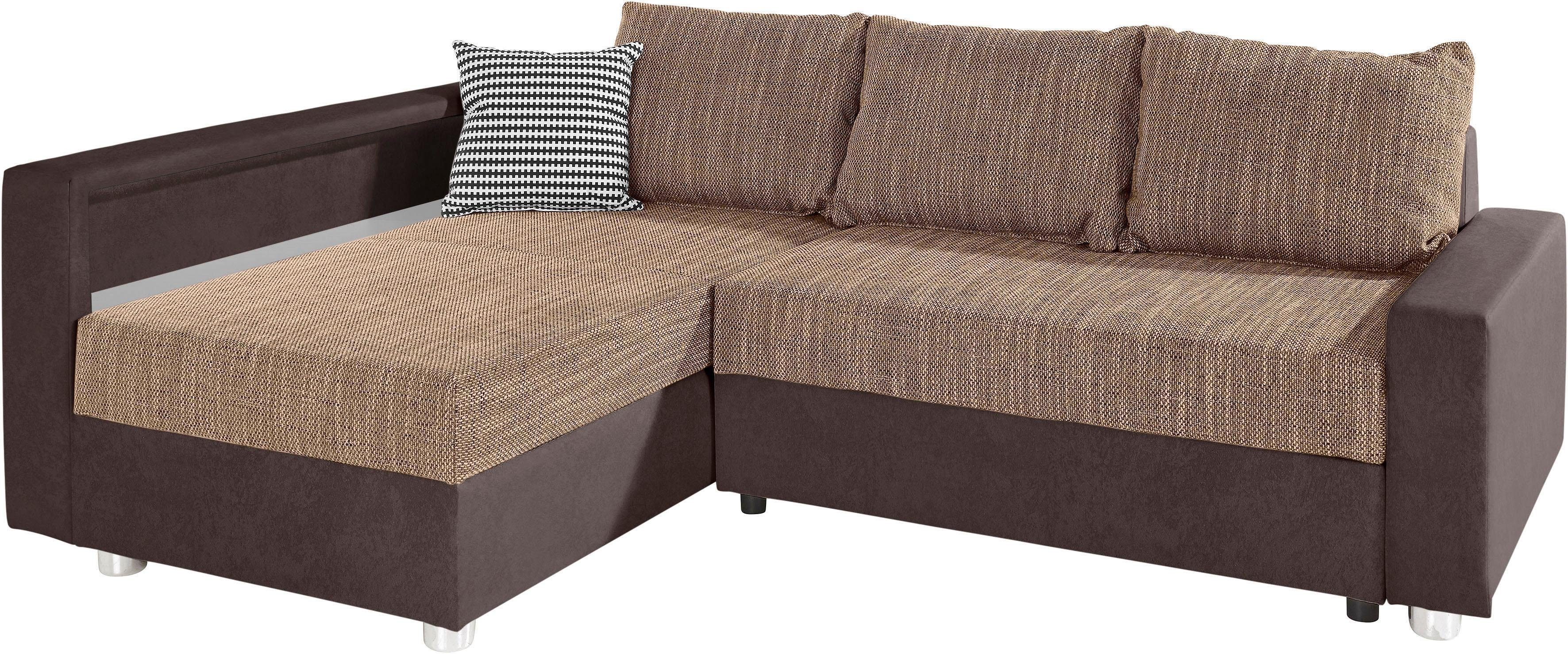 COLLECTION AB Hoekbank Relax L-vorm inclusief slaapfunctie, binnenvering, naar keuze met rgb-ledverlichting