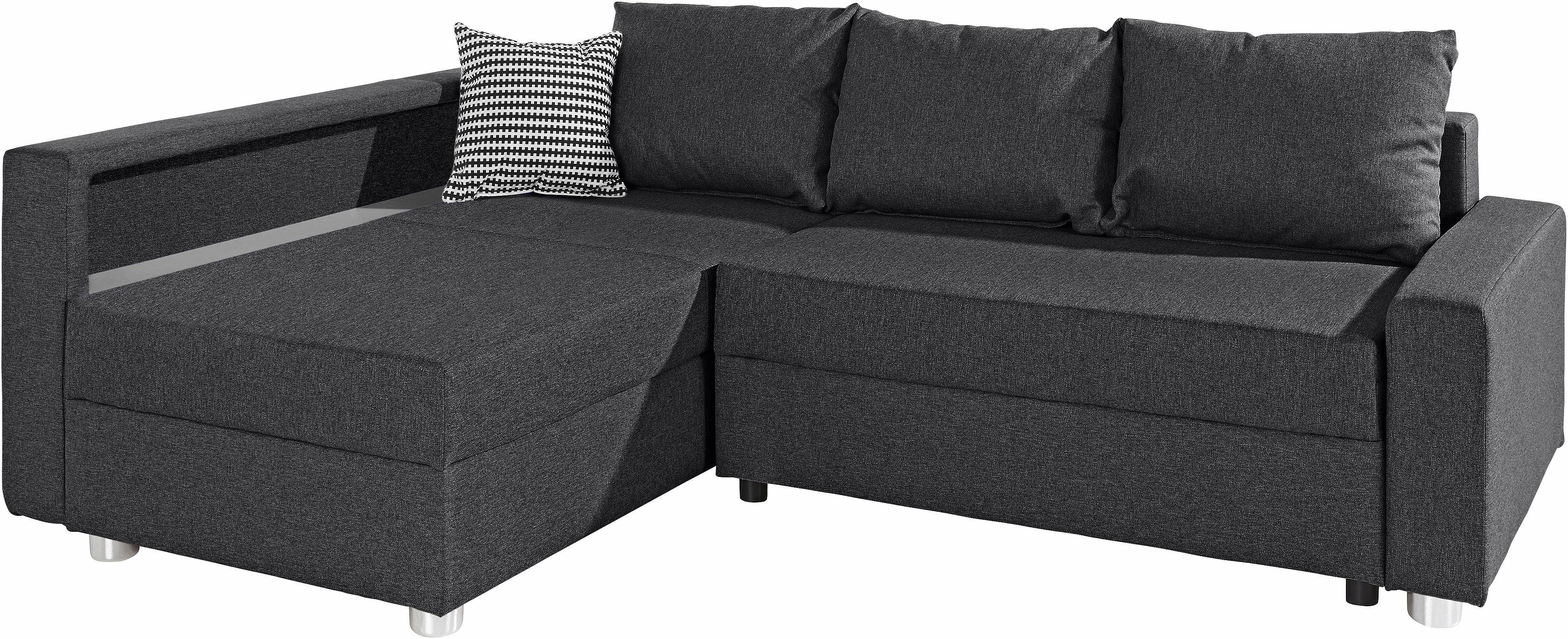 COLLECTION AB Hoekbank Relax L-vorm inclusief slaapfunctie, binnenvering, naar keuze met rgb-ledverlichting