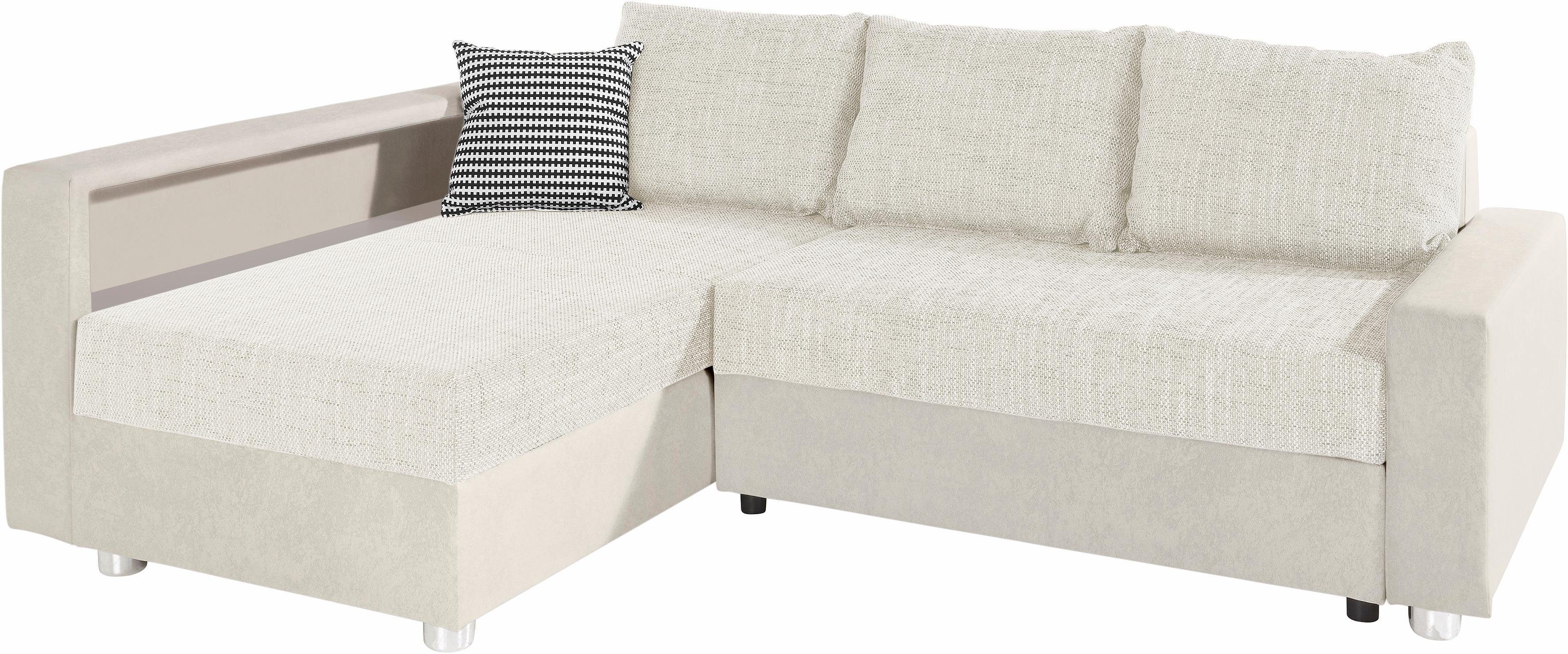 COLLECTION AB Hoekbank Relax L-vorm inclusief slaapfunctie, binnenvering, naar keuze met rgb-ledverlichting