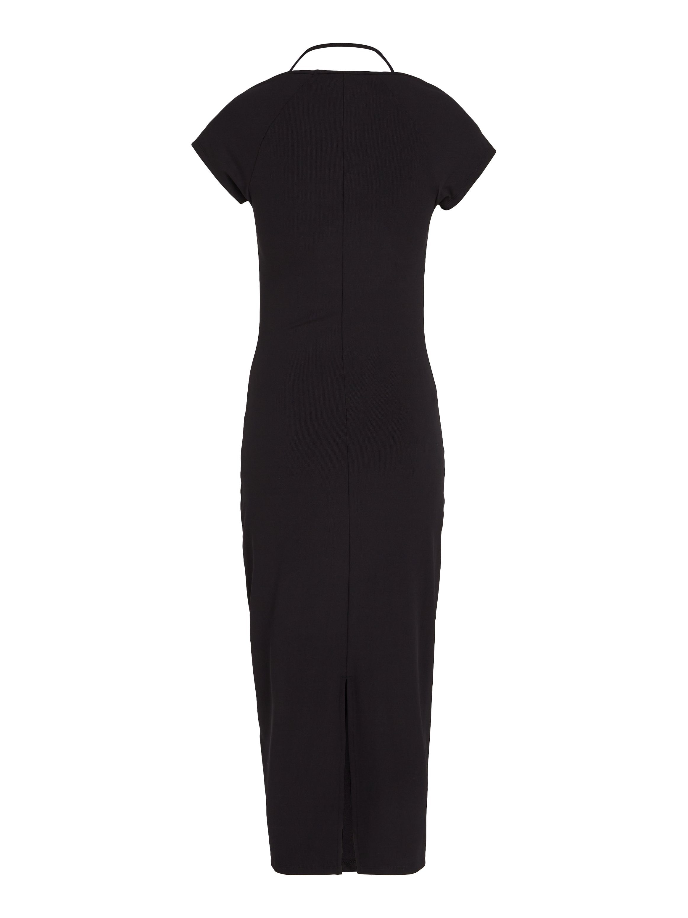 TOMMY JEANS Jerseyjurk TJW MIDI BADGE RIB DRESS EXT