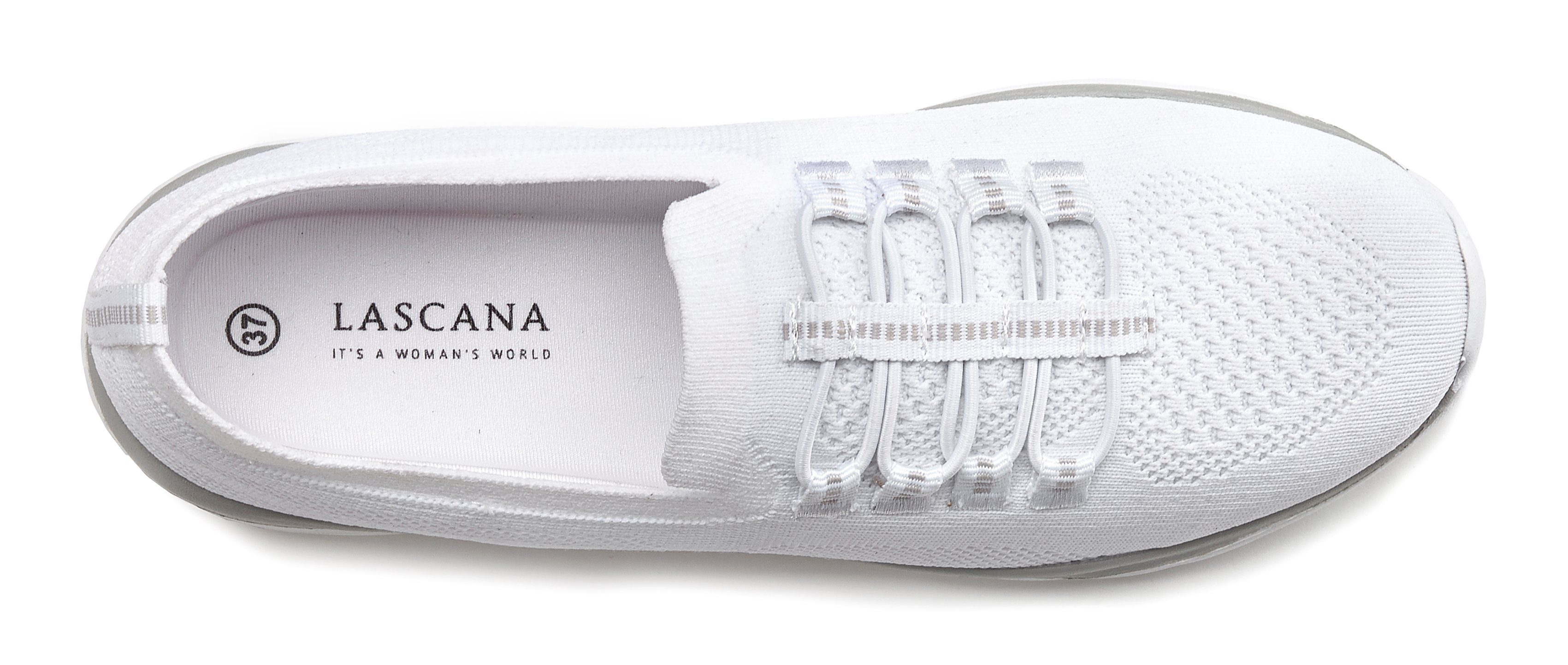 Lascana Sneakers Slipper, halfschoen, licht mesh materiaal Slippers, lage schoenen, om in te schieten, licht meshmateriaal VEGAN