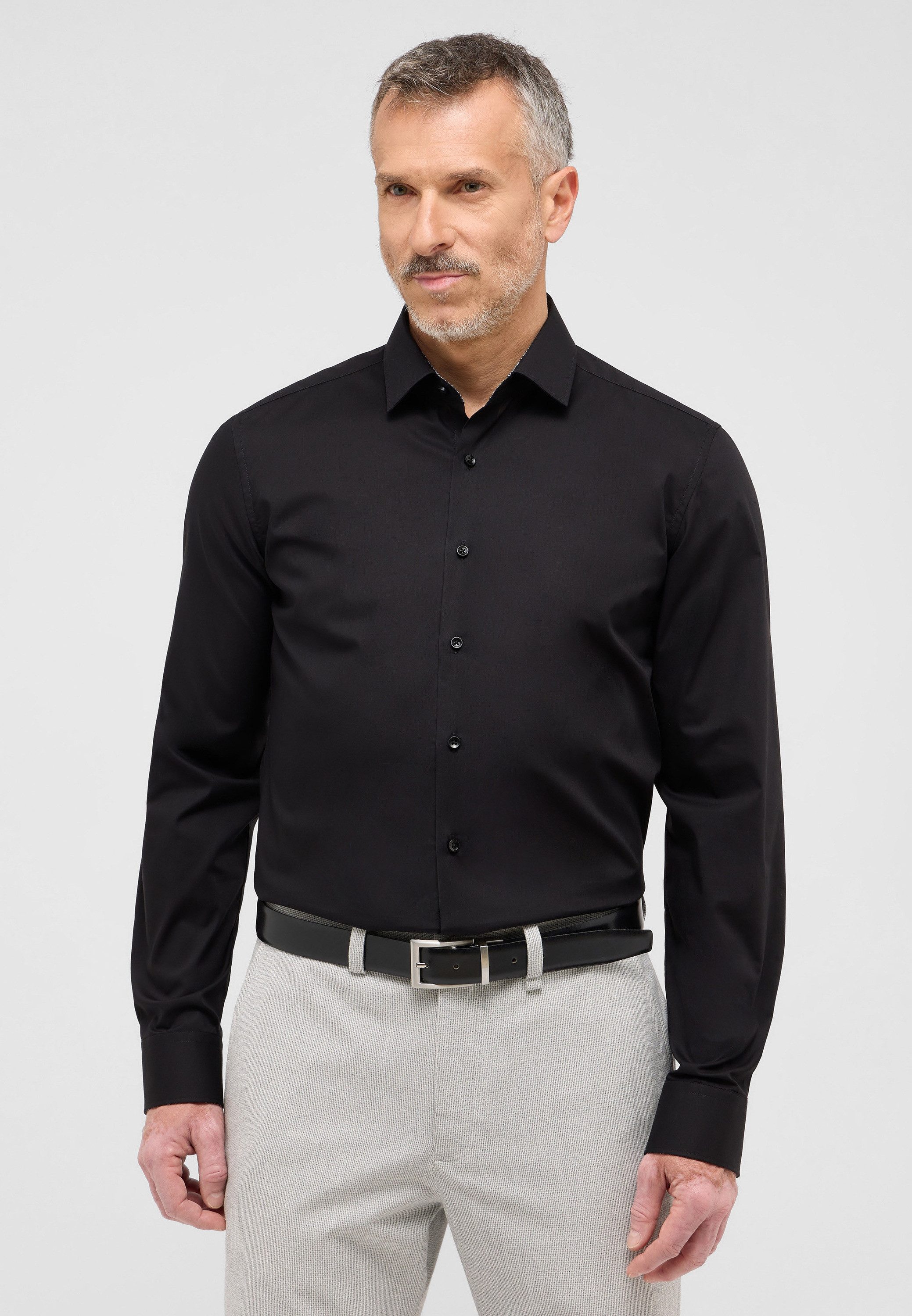 Eterna Overhemd met lange mouwen Slim fit
