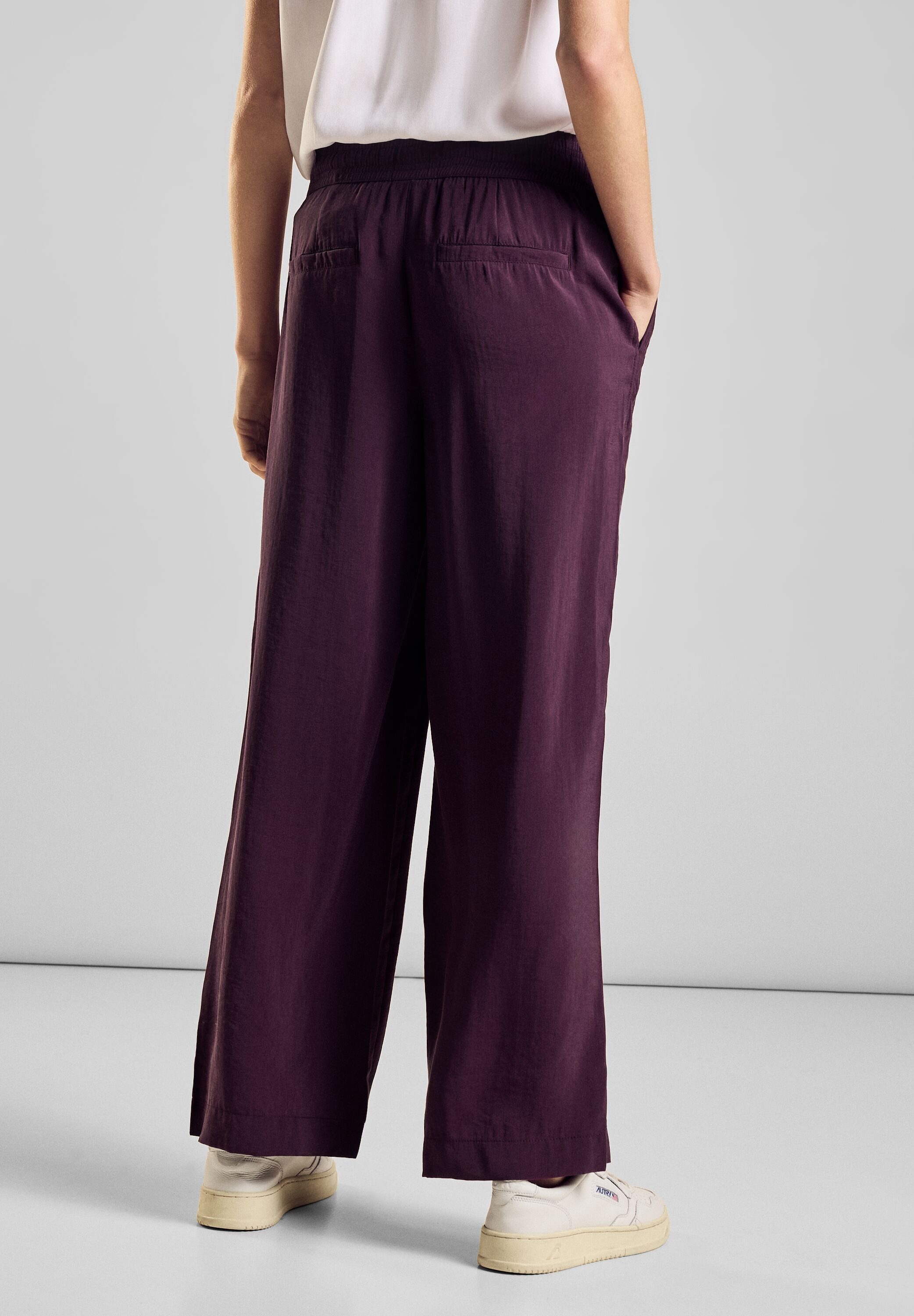 STREET ONE Stoffen broek met trekkoord