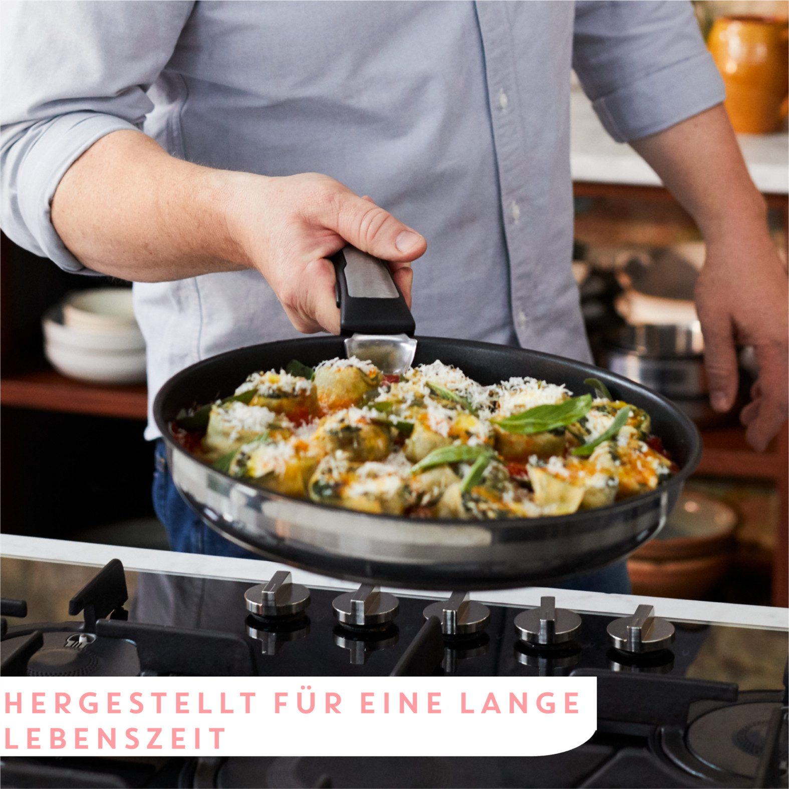 Tefal Pannenset Jamie Oliver Ingenio G6 ovenbestendig tot 250°c zonder handgreep, beschermrand, inductie (set, 3-delig)