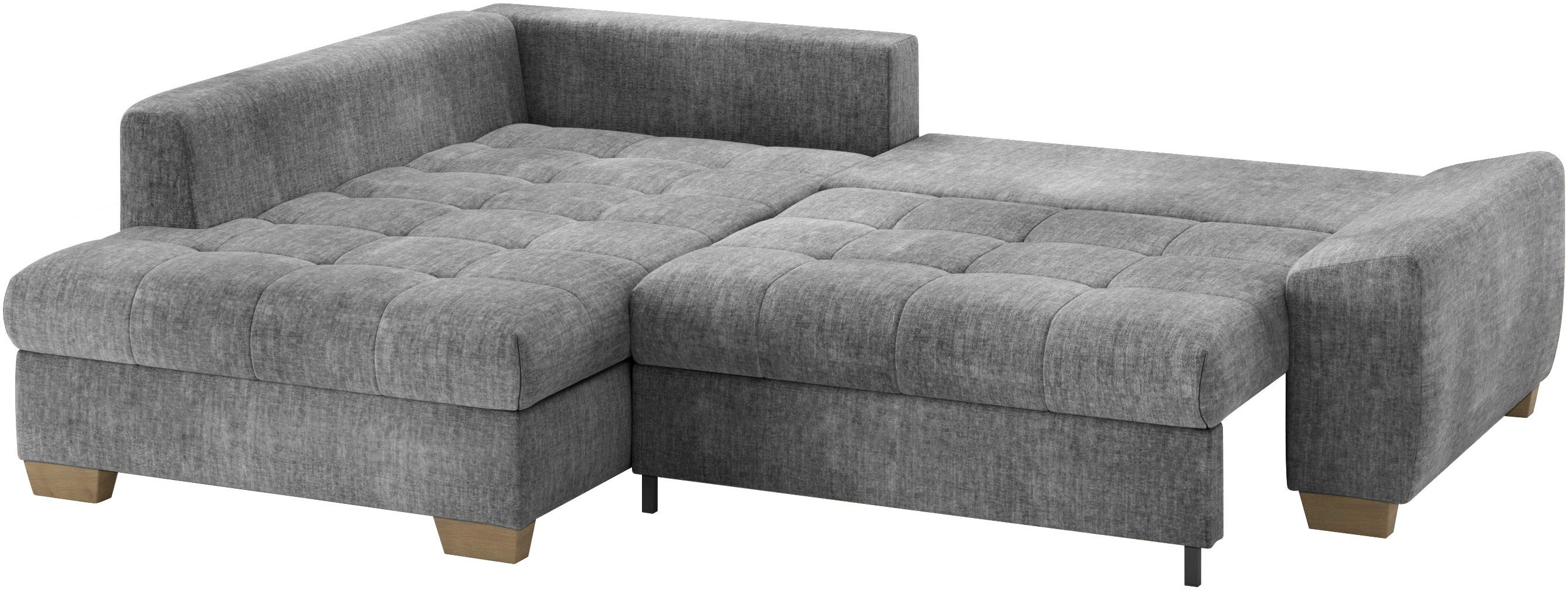 Mr. Couch Hoekbank Nikita II, L-vorm Keuze met bedfunctie, bedlade & RGB-LED-verlichting