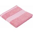 goezze handdoeken rio als set, met frisse streeprand (2 stuks) roze