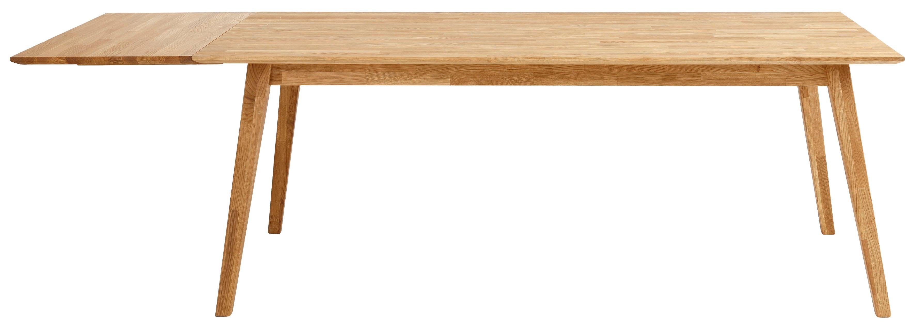 andas Eettafel Lake Massief eiken, breedte 150 cm, uit te breiden met insteekbladen