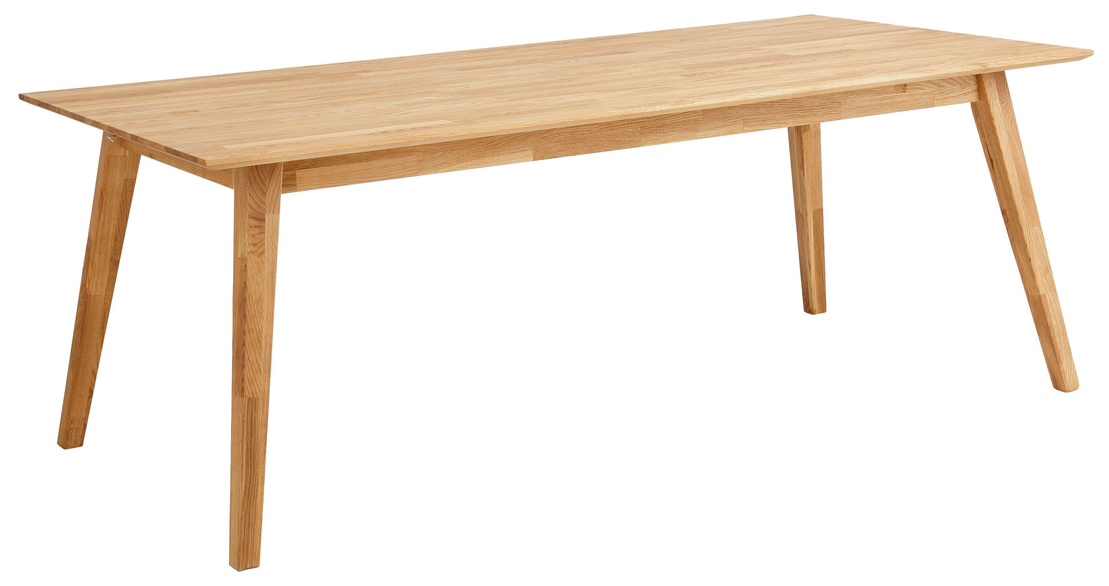 andas Eettafel Lake Massief eiken, breedte 150 cm, uit te breiden met insteekbladen