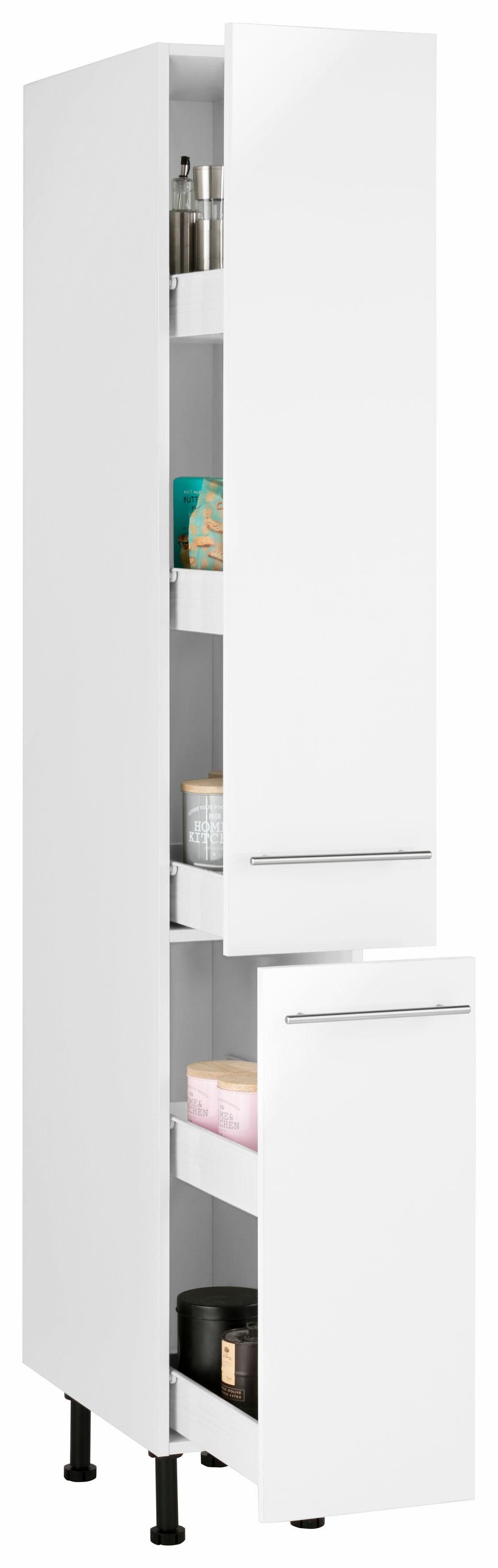 wiho Küchen Apothekerskast Ela met 2 laden, met soft-closefunctie, 30 cm breed