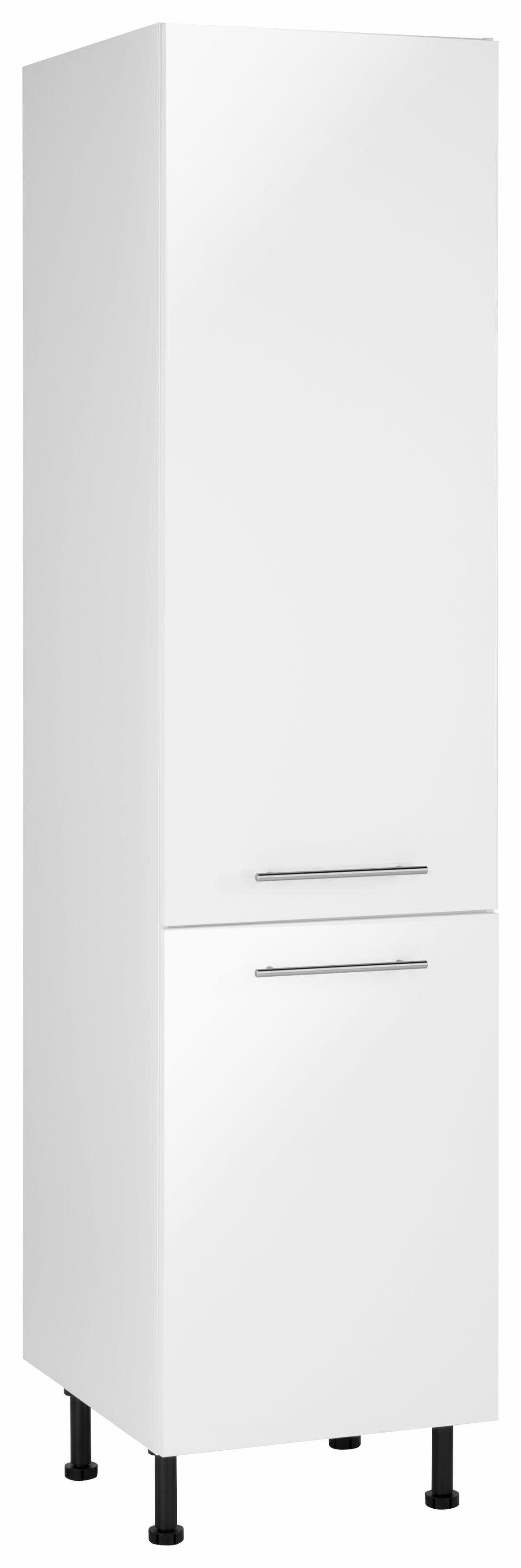 wiho Küchen Smalle kast Ela 50 cm breed, in hoogte verstelbare poten buffetkasten wit