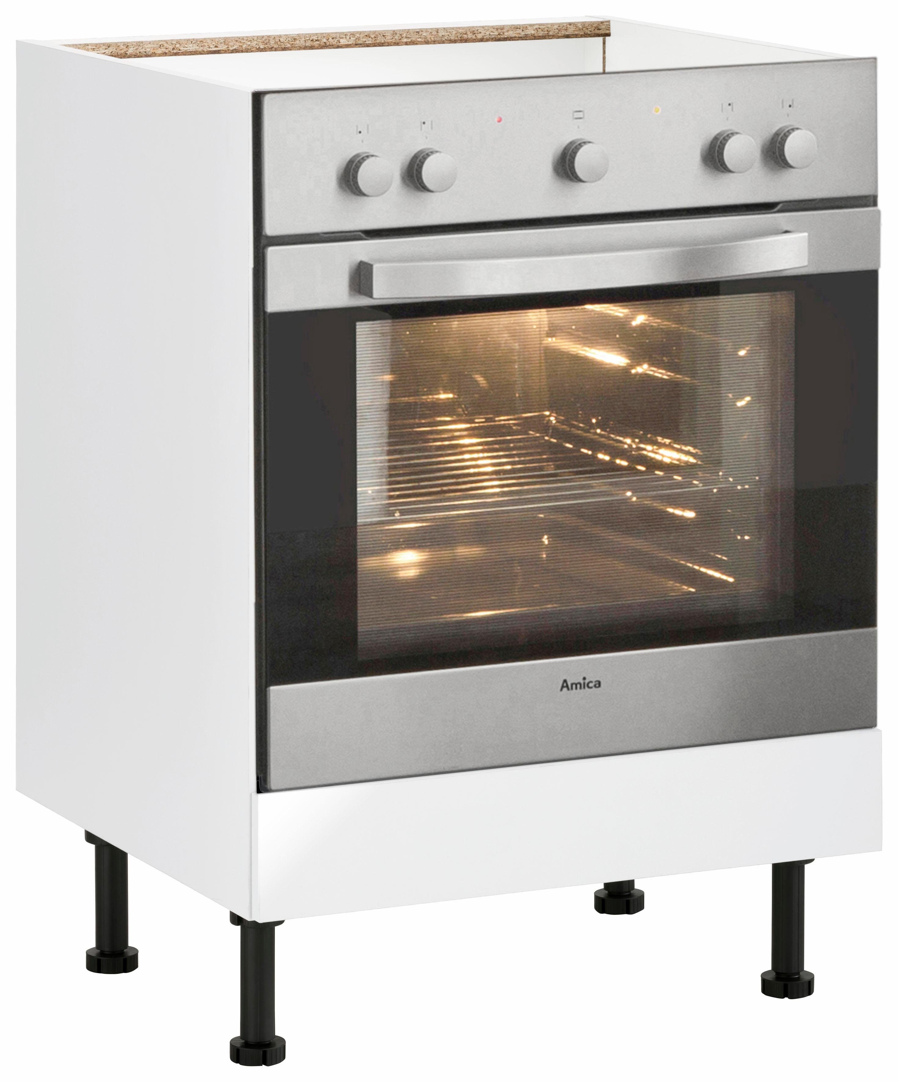 wiho Küchen Ombouwkast voor oven Ela Breedte 60 cm ombouwkasten wit