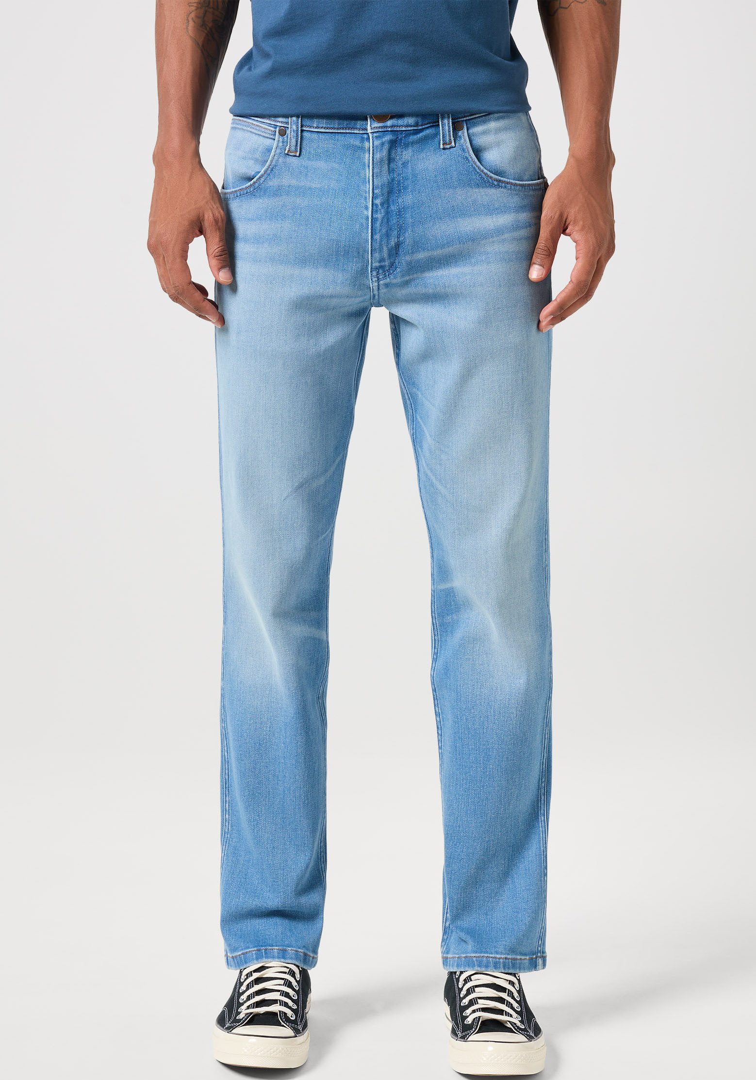 Wrangler 5-pocket jeans GREENSBORO FREE TO STRETCH Vrij om te rekken materiaal.