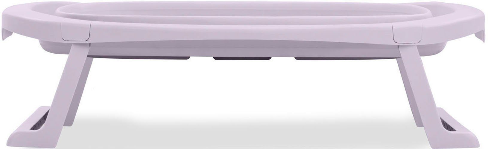 Hauck Babybadje Wash N Fold M, Lavender Vouwbad met watertemperatuurmeting aan de afvoerstop