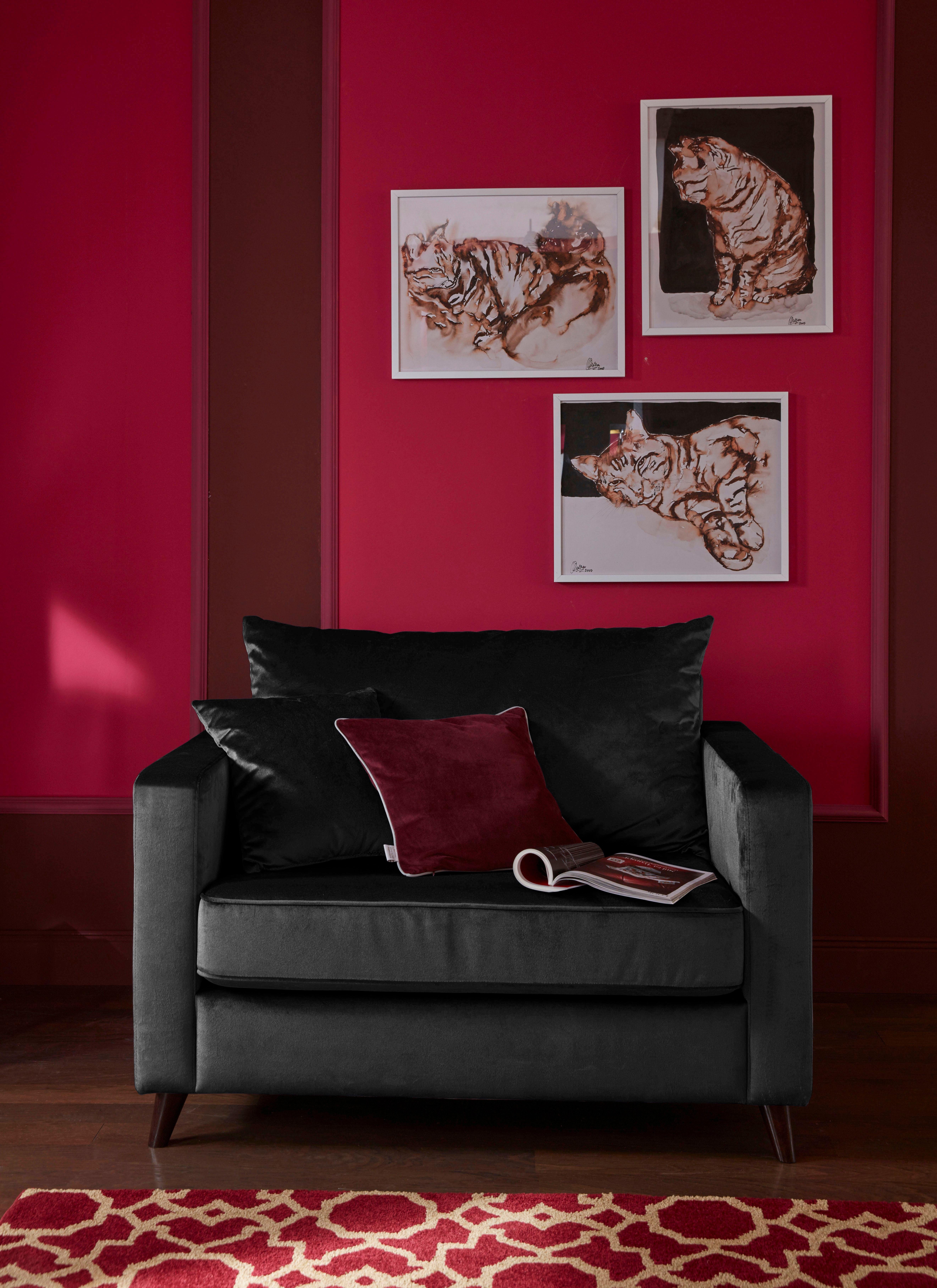 Home affaire Loveseat Renesse los kussen, opstaande naad aan zitkussen (set)