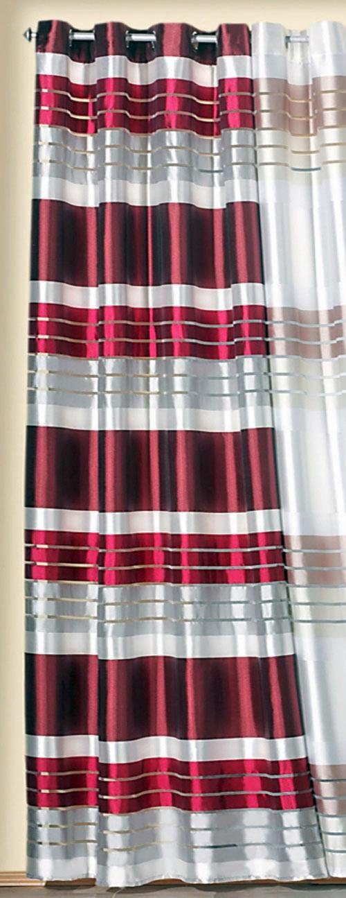 Weckbrodt Gordijn Lotta (1 stuk) kant & klaar gordijnen maat hxb: 245x140 cm rood