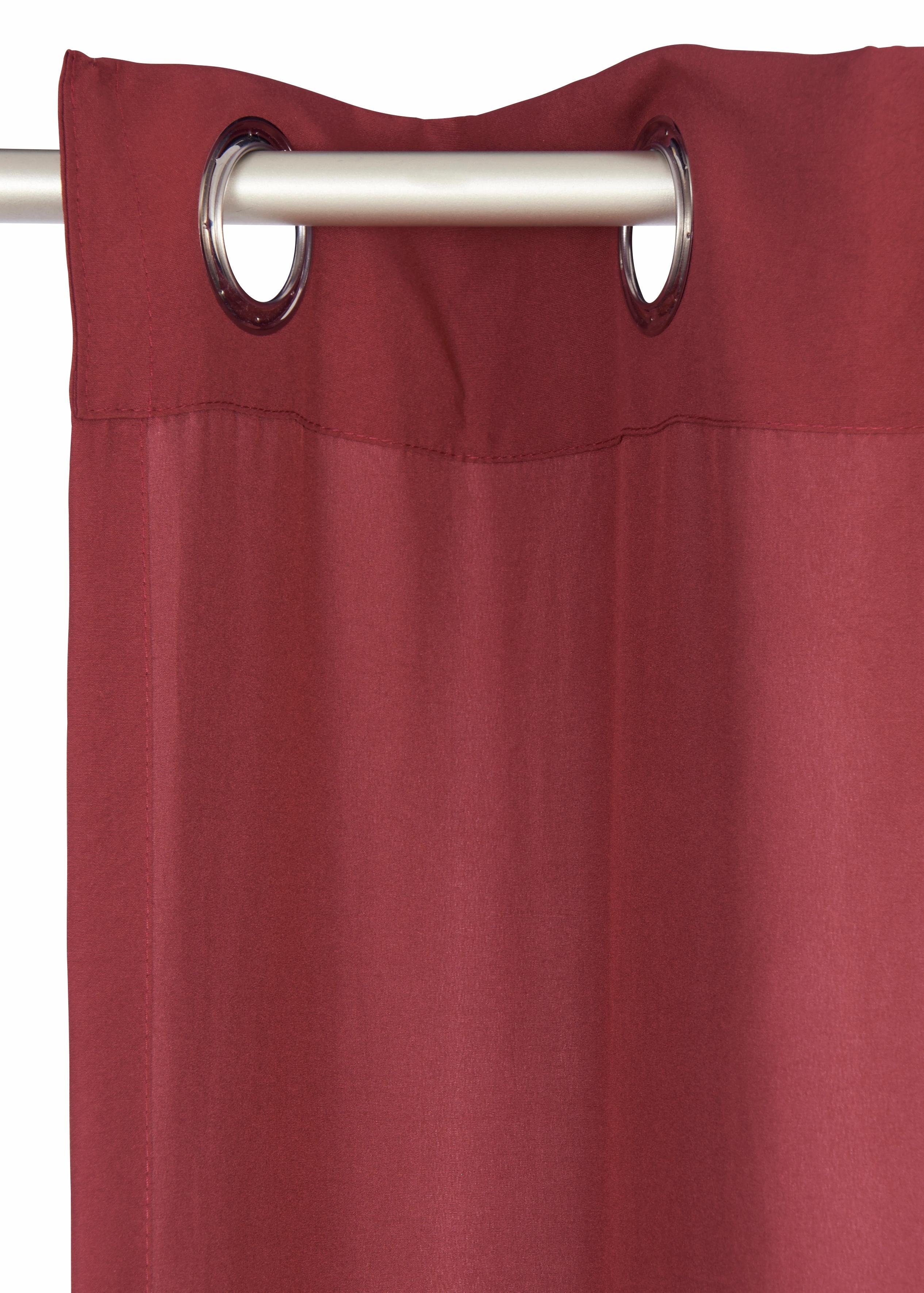 Home affaire Gordijn Parry set van 2, ondoorzichtig, monochroom, basic (2 stuks)