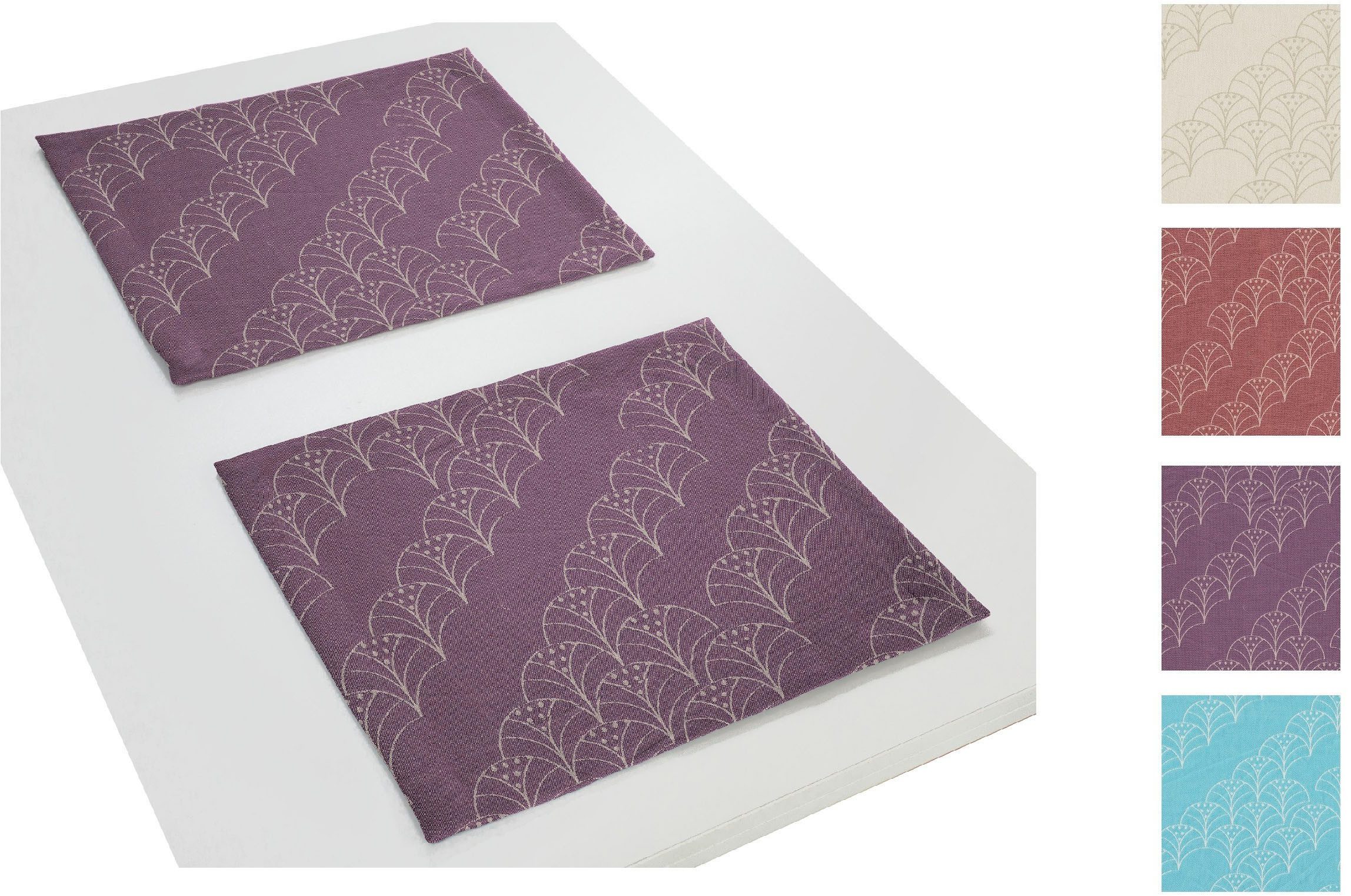 Adam Set placemats Argentinian Criolla GOTS organic, gecertificeerd door CERES 0242, Made in Germany (2 stuks)