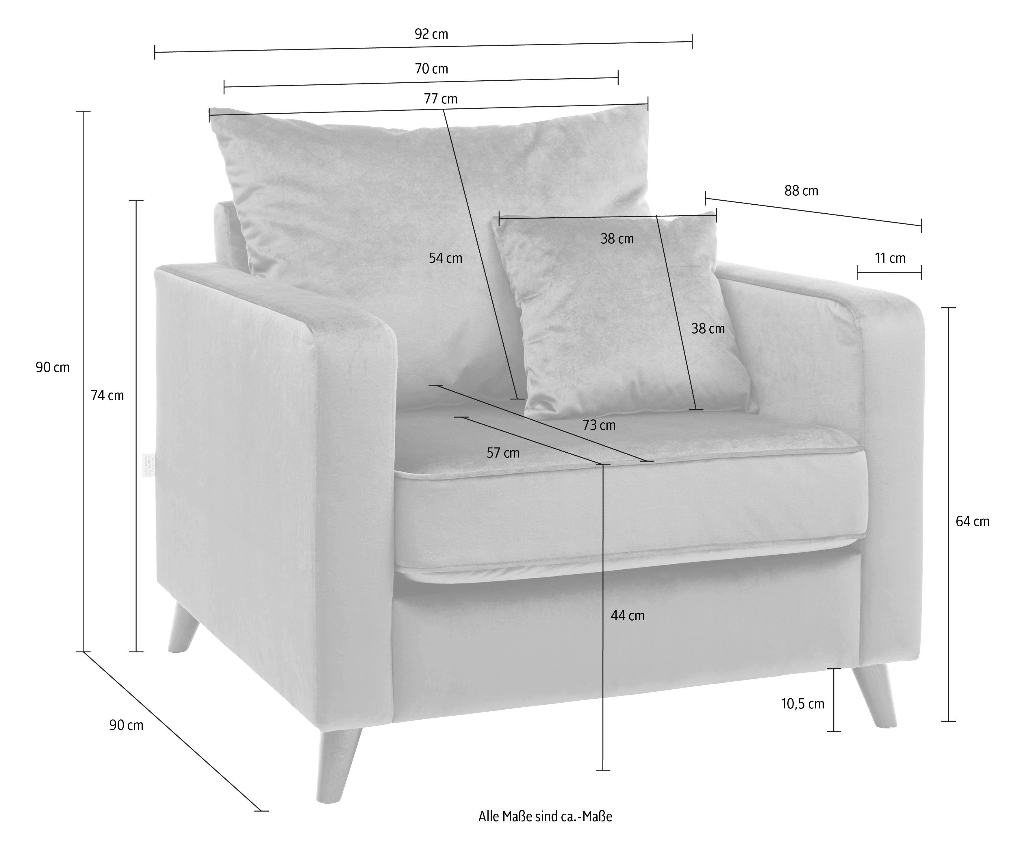 Guido Maria Kretschmer Home&Living Fauteuil Renesse los kussen, opstaande naad aan zitkussen