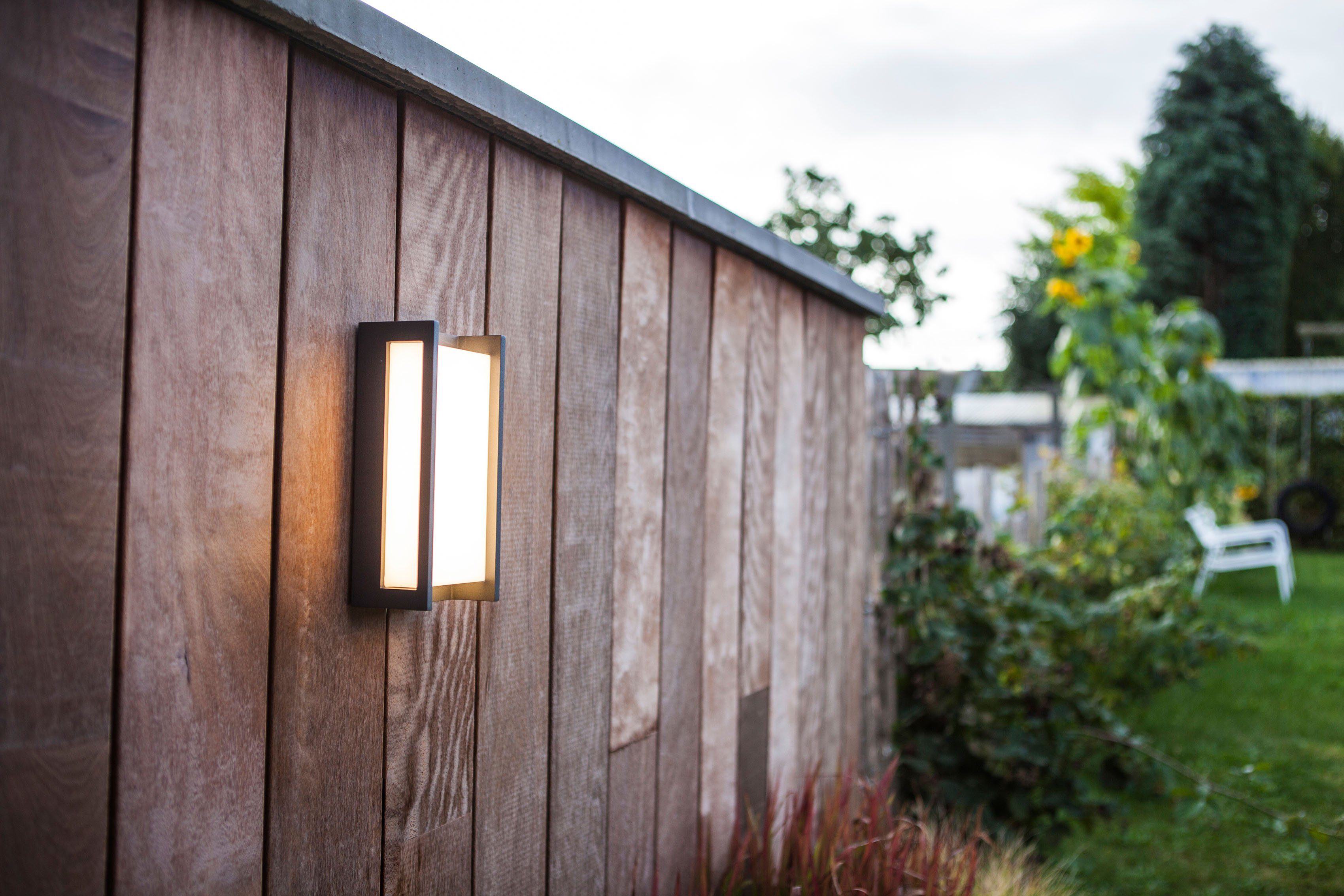 LUTEC Ledwandlamp voor buiten Qubo (1 stuk)