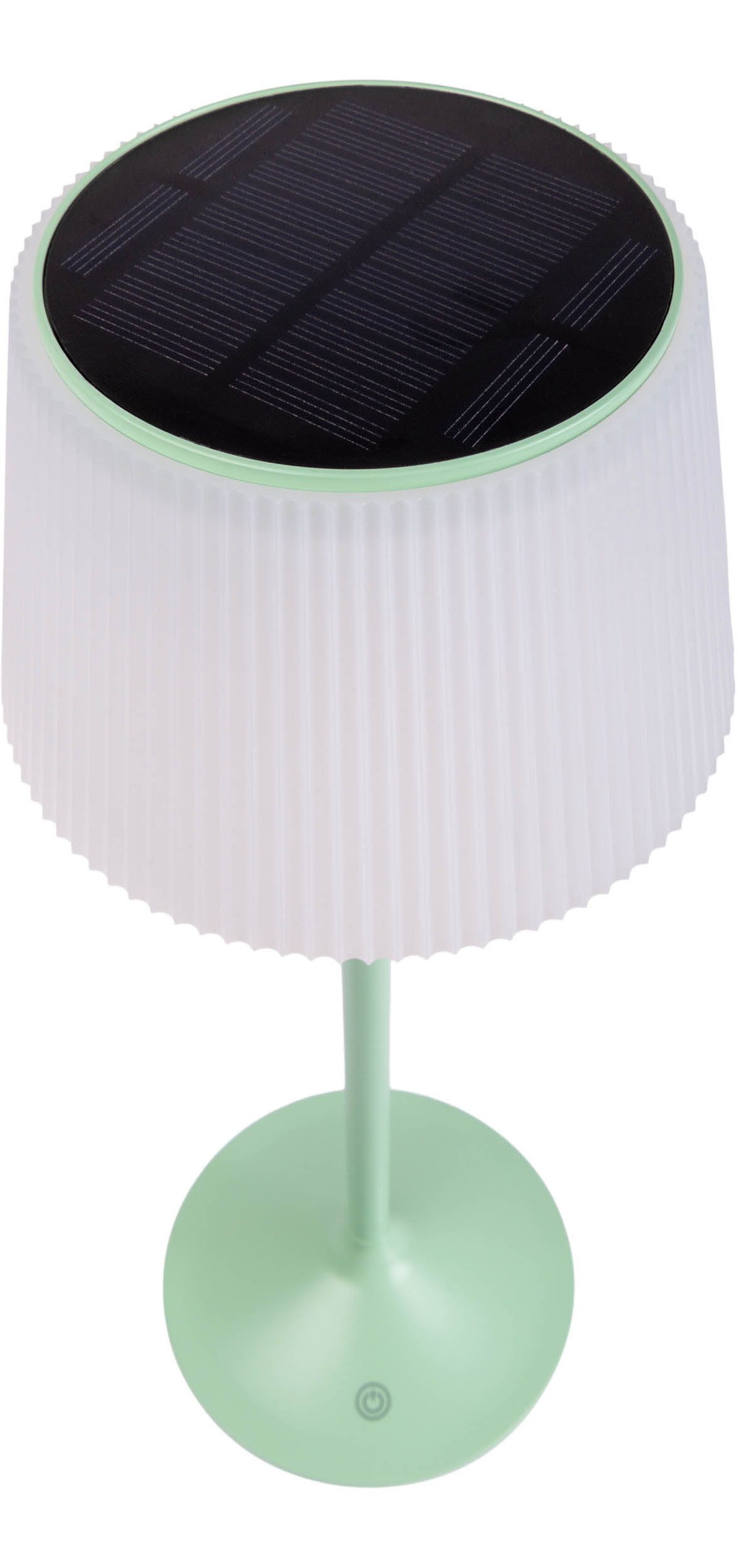näve Led-tafellamp Zonne-lamp / acculamp "EMMI" Zonne-energie, accubedrijf, CCT, aanraaksensor, accutafellamp (1 stuk)