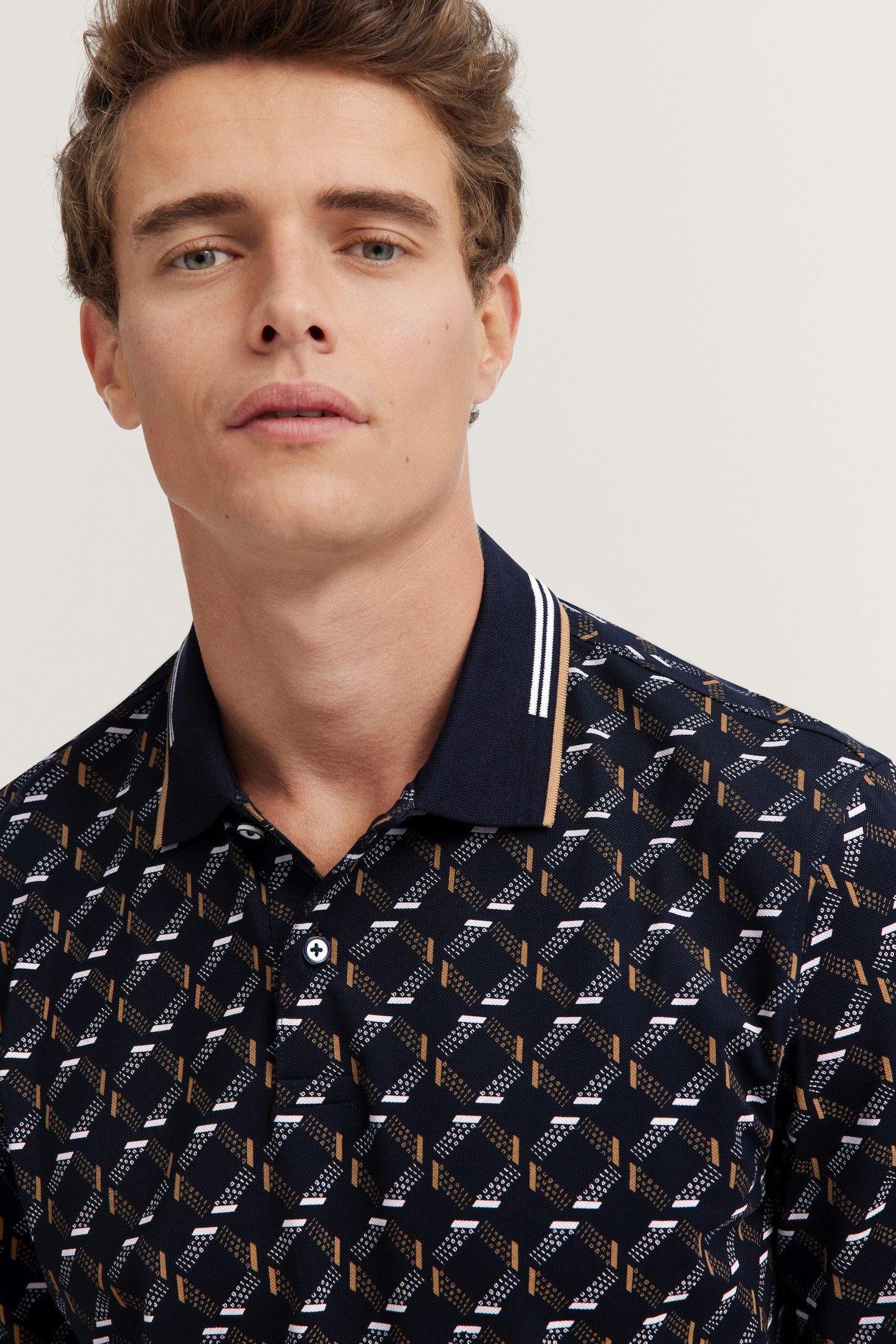 Bugatti Poloshirt met stretchfunctie