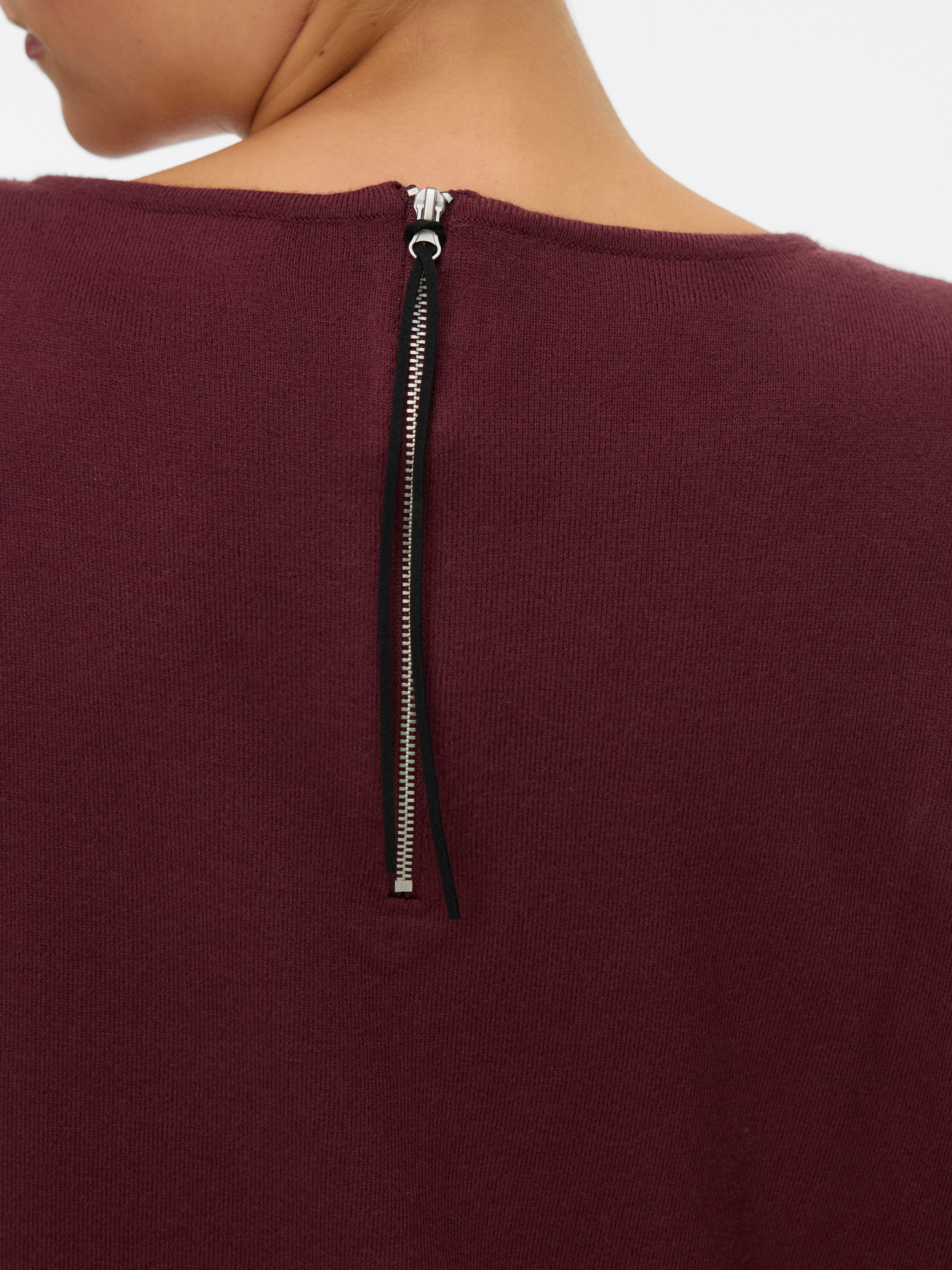 Vero Moda Trui met ronde hals VMBREEZE AURA LS ZIPPER BLOUSE NOOS