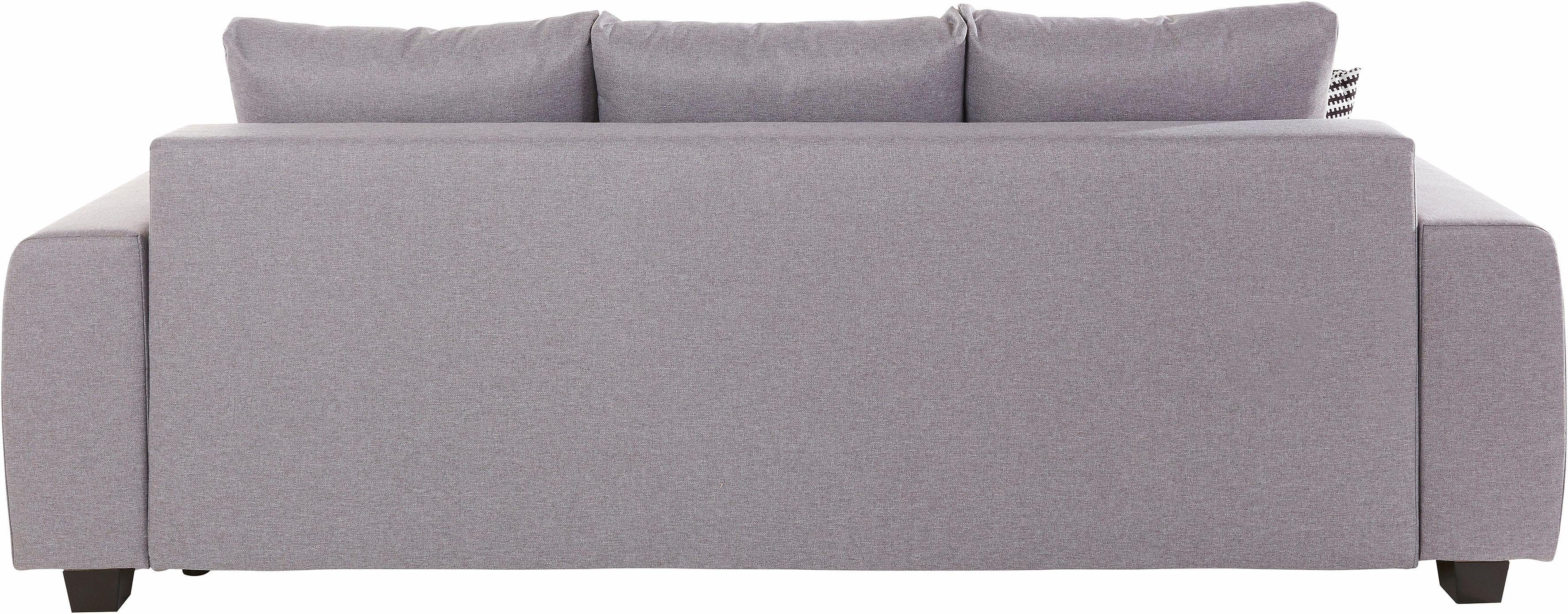 COLLECTION AB Slaapbank Bella met slaapfunctie en bedkist, inclusief losse rug- en sierkussens