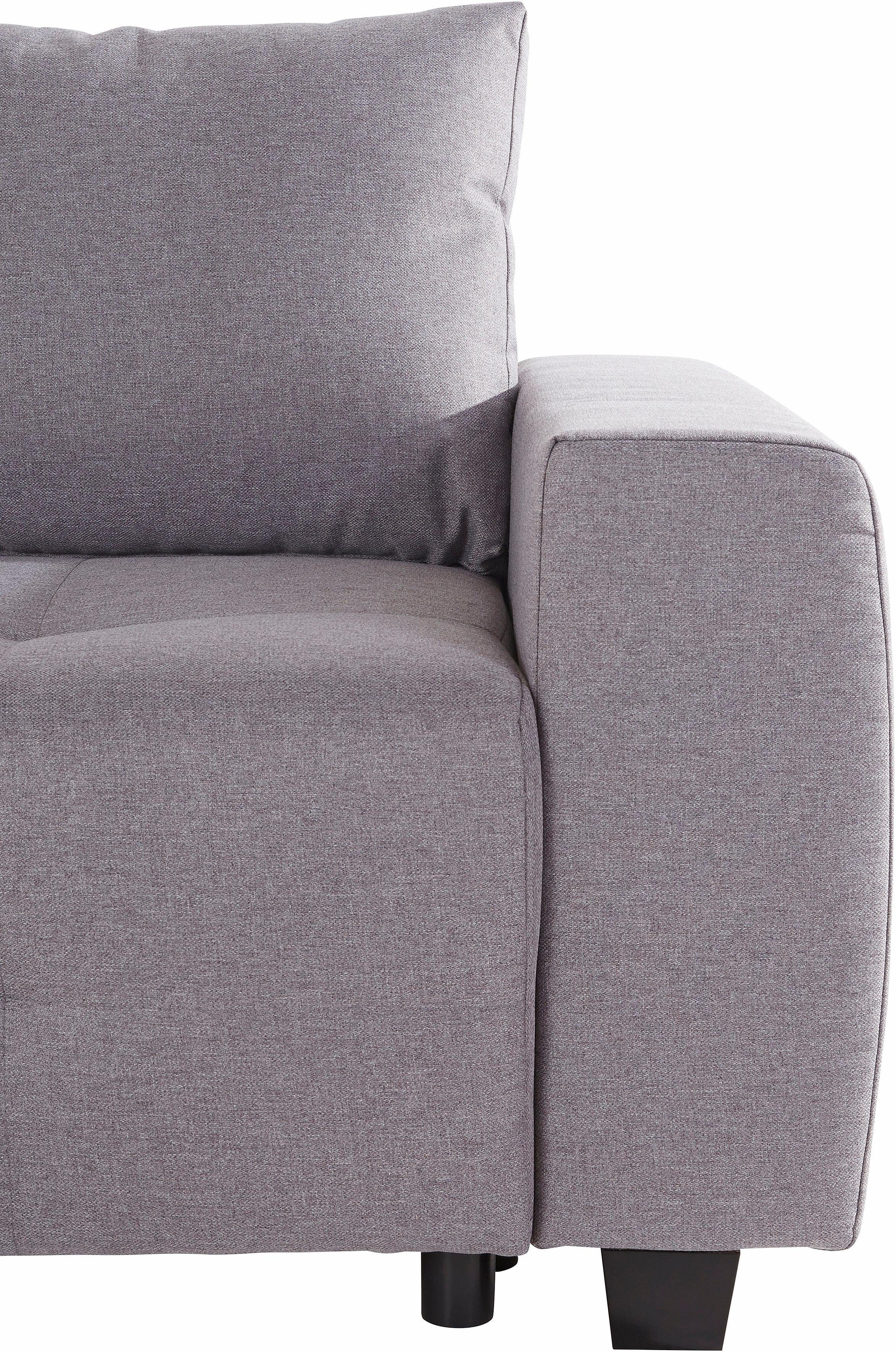 COLLECTION AB Slaapbank Bella met slaapfunctie en bedkist, inclusief losse rug- en sierkussens