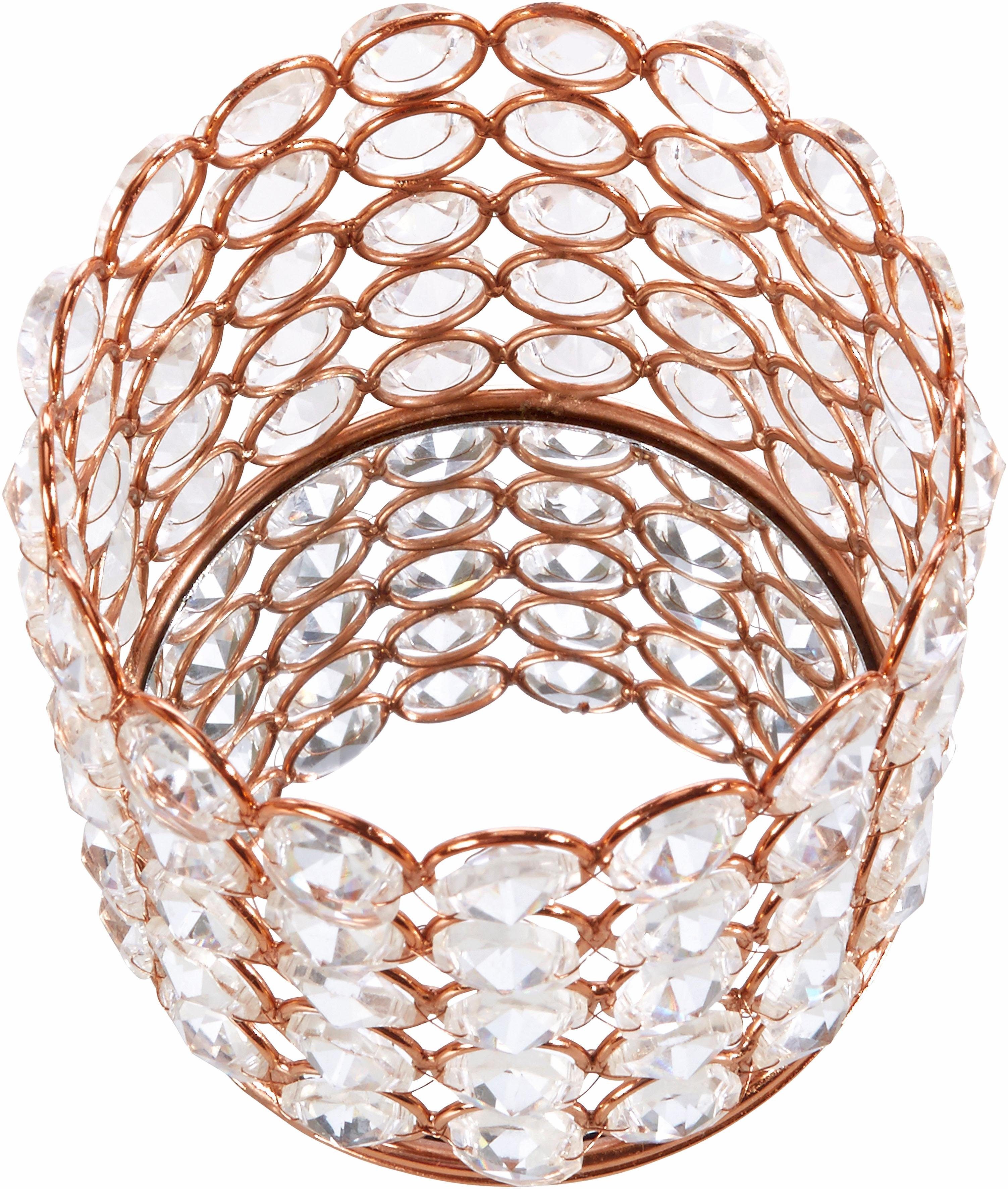 Home affaire Windlicht Kristal (set, 2 stuks)