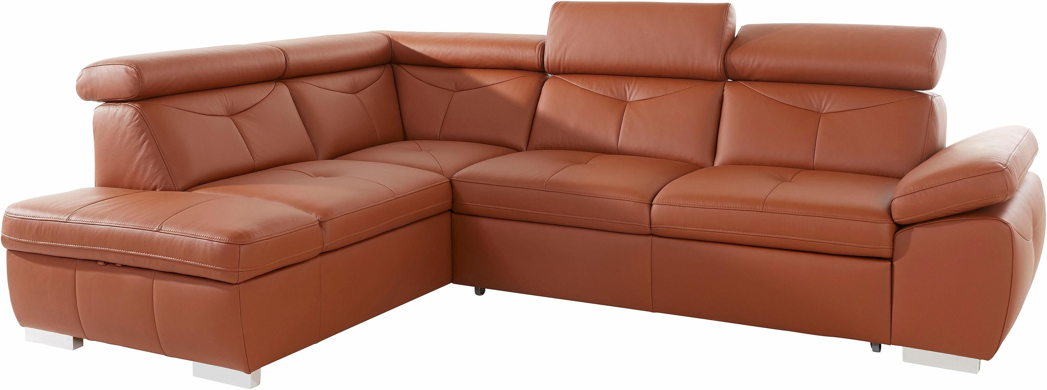 exxpo - sofa fashion Hoekbank Spring, super comfortabel en comfortabel met arm- en hoofdsteunfunctie