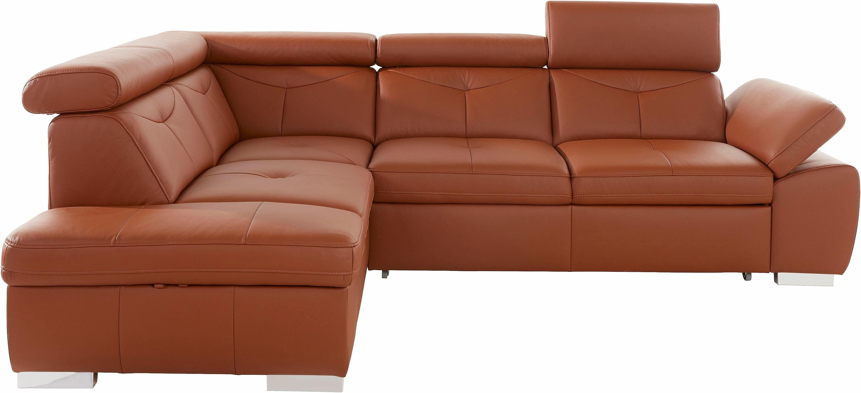 exxpo - sofa fashion Hoekbank Spring, super comfortabel en comfortabel met arm- en hoofdsteunfunctie