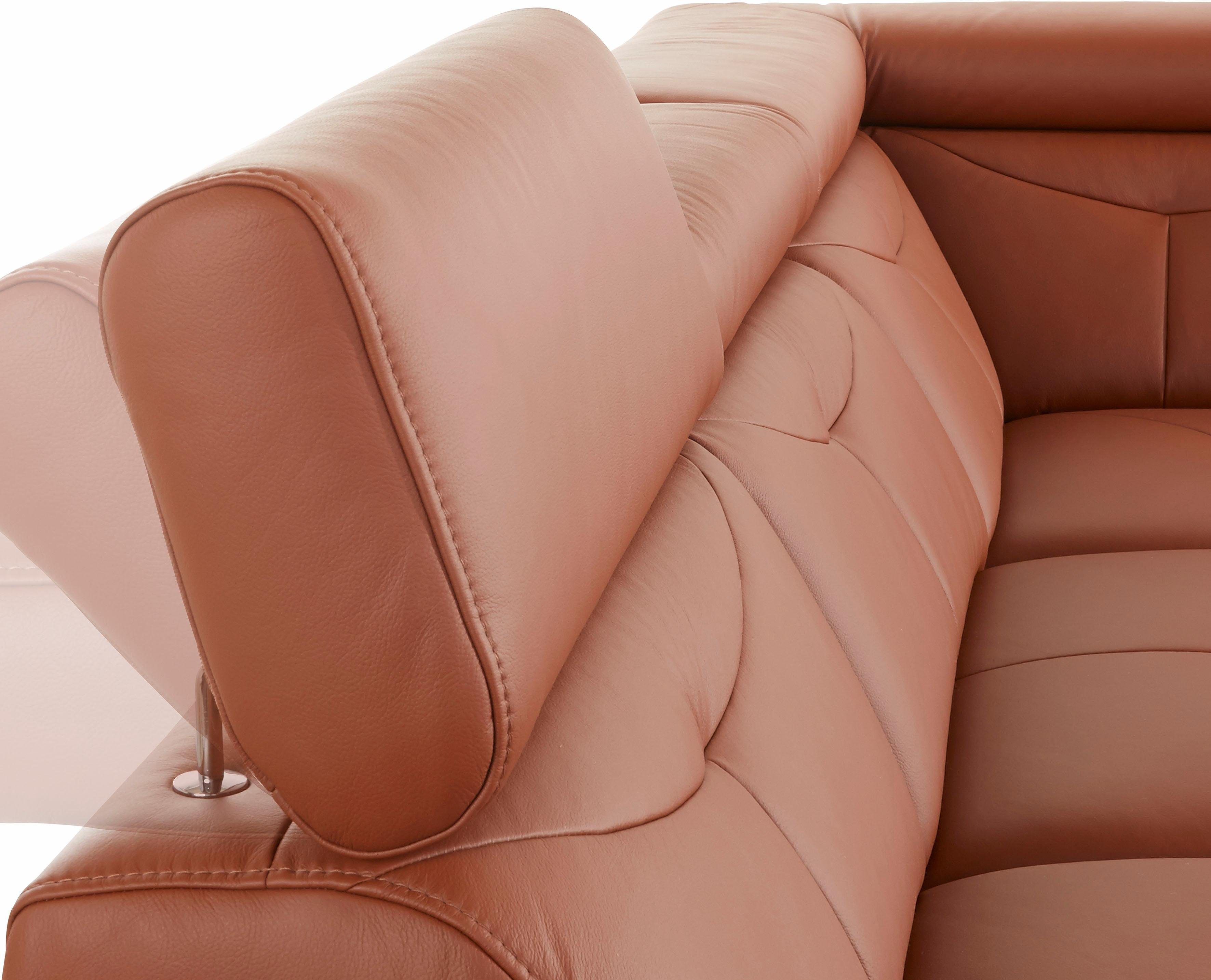 exxpo - sofa fashion Hoekbank Spring, super comfortabel en comfortabel met arm- en hoofdsteunfunctie