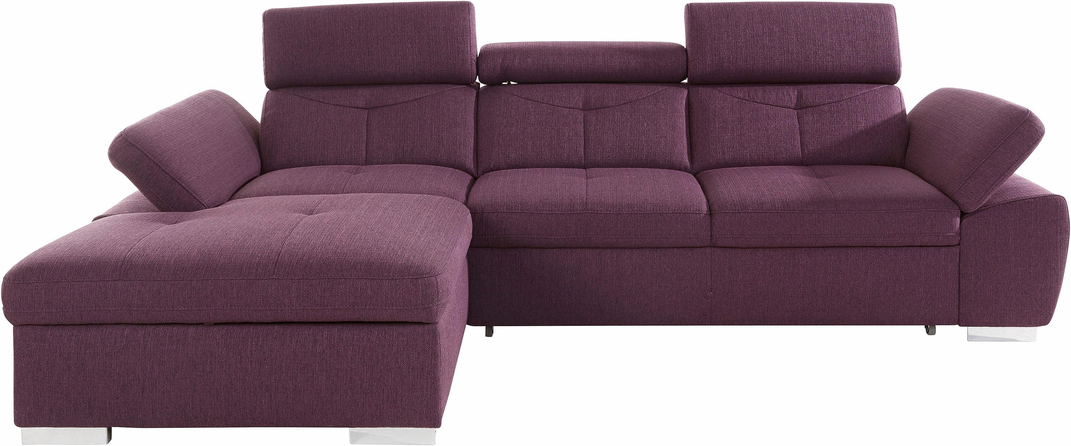 exxpo - sofa fashion Hoekbank Spring, super comfortabel, met armleuning- en hoofdeindefunctie, OTTOs Choice