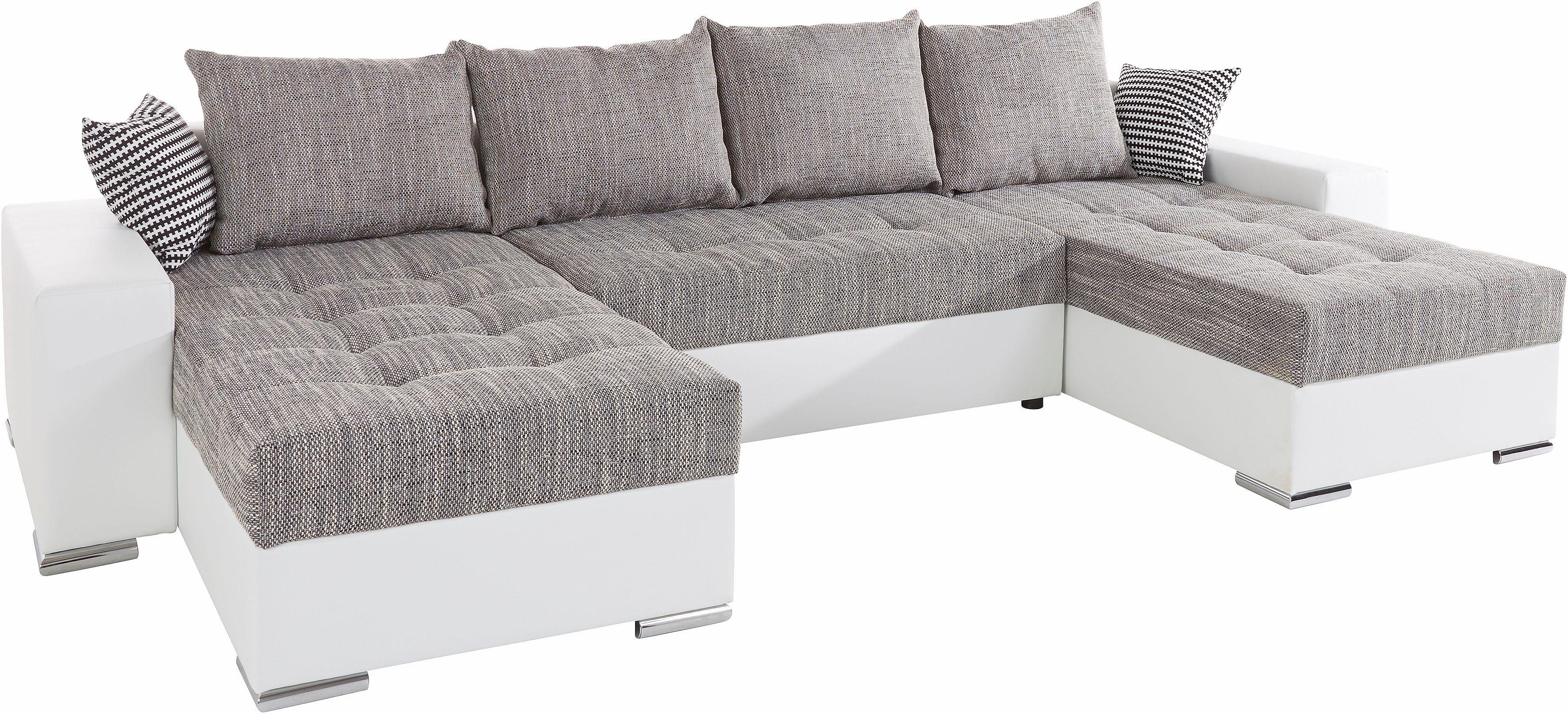 COLLECTION AB Zithoek XL-Josy U-vorm, breedte 313 cm, kunstleer-mix, microvezel