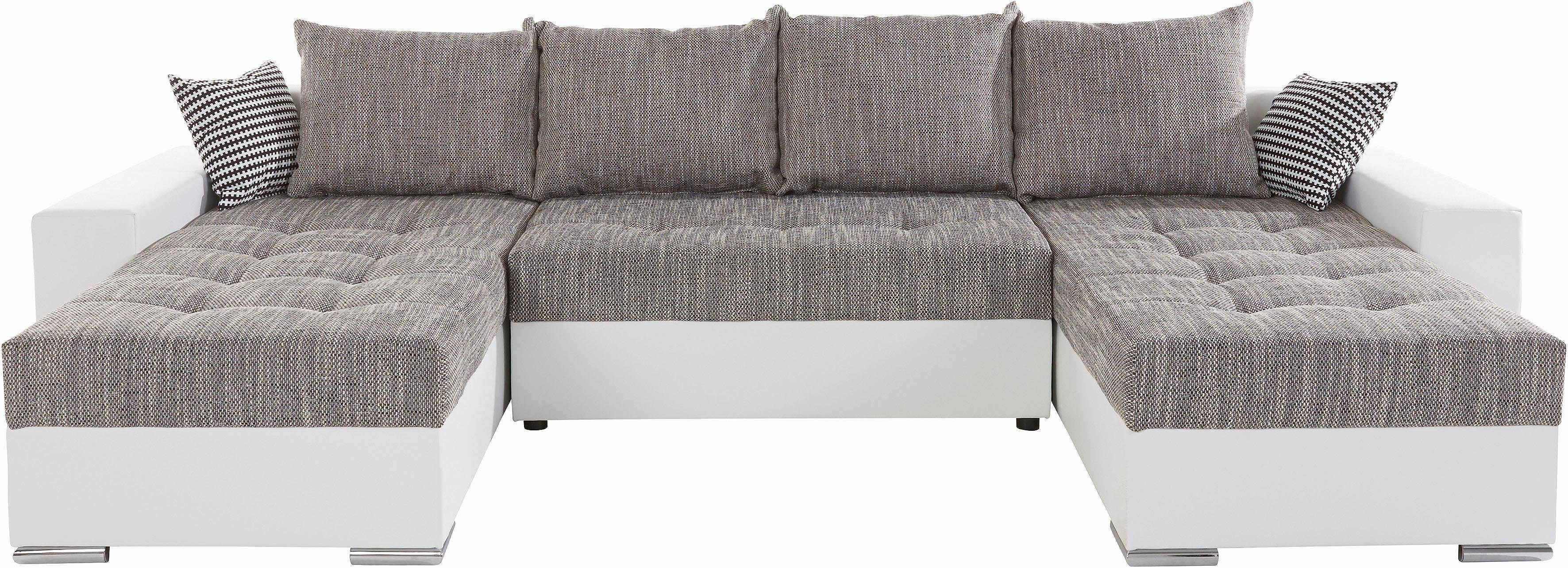 COLLECTION AB Zithoek XL-Josy U-vorm, breedte 313 cm, kunstleer-mix, microvezel