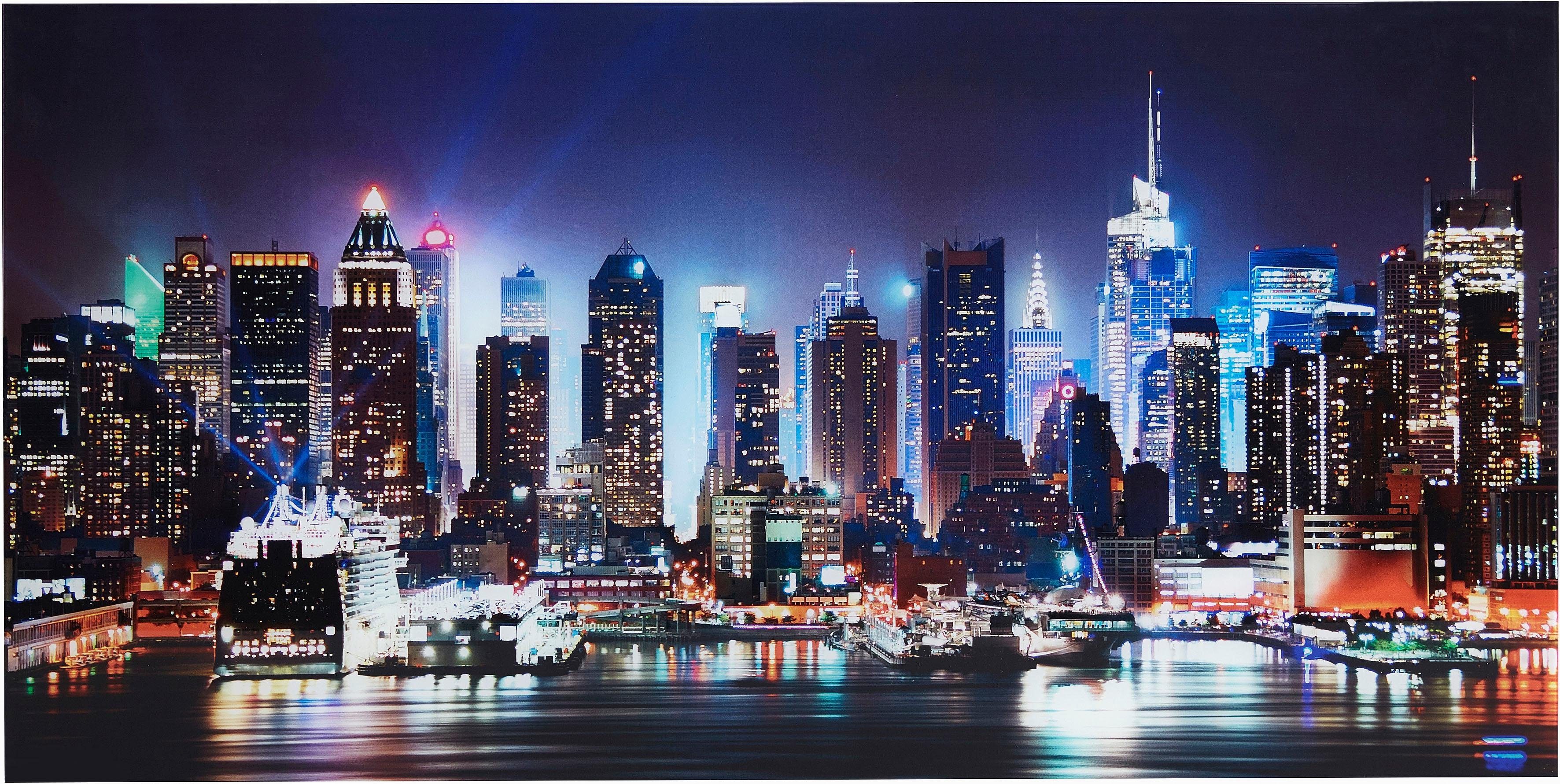 Print achter glas ''New york city times square'' 50x100cm, Artland