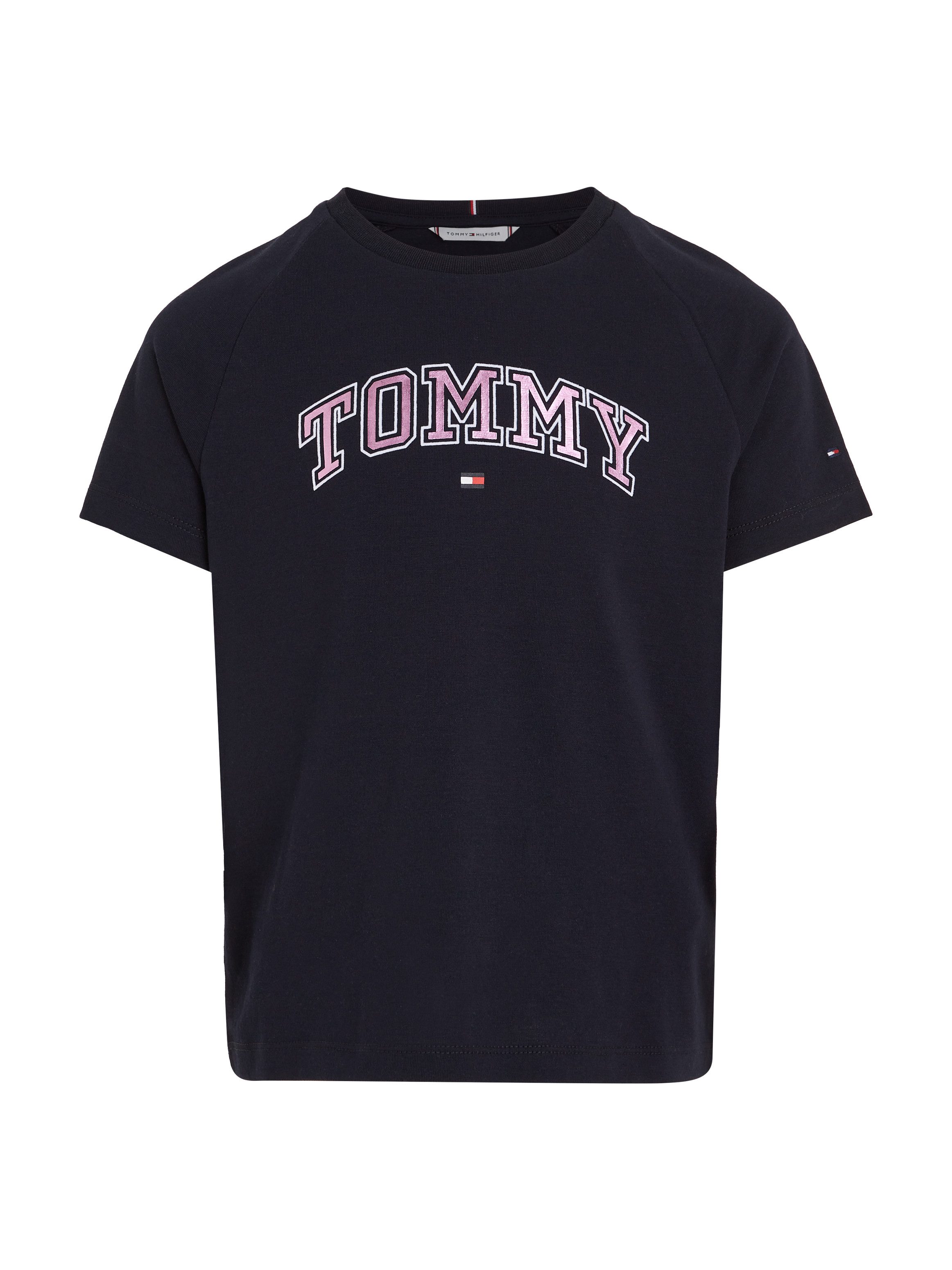 Tommy Hilfiger Shirt met korte mouwen VARSIY FOIL REG TEE SS Kinderen tot 16 jaar met logo-opdruk