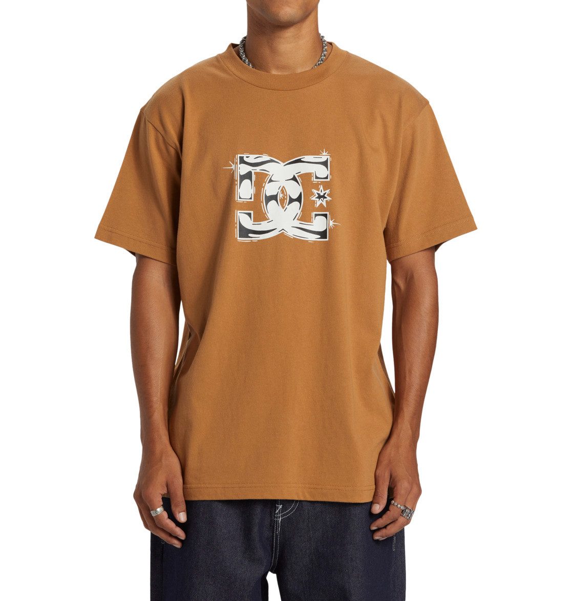 DC Shoes T-shirt DC Star Classic heren t-shirts maat XS bruin