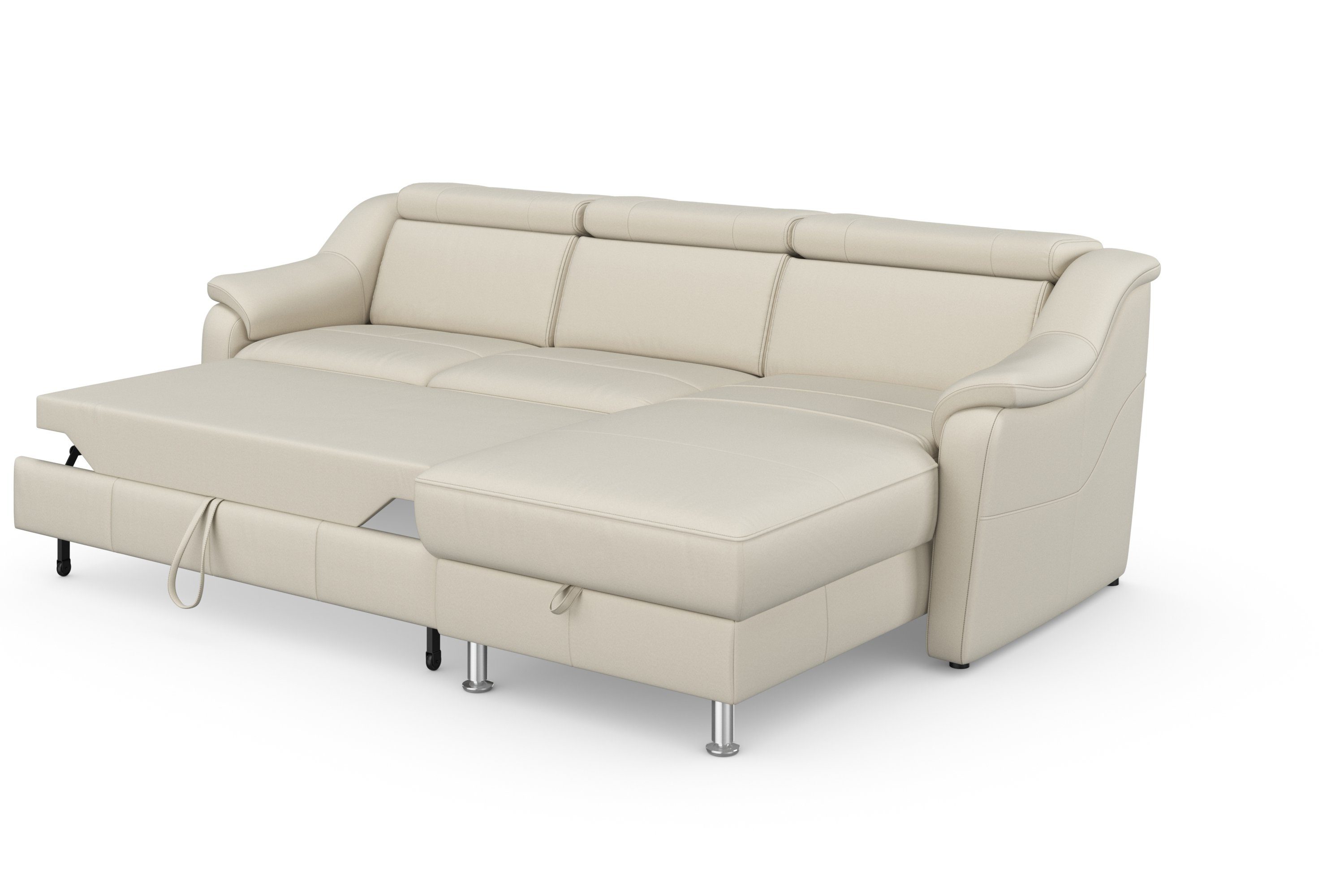 sit&more Hoekbank Freetown L-vorm met verstelbare hoofdsteun en comfortabele binnenvering