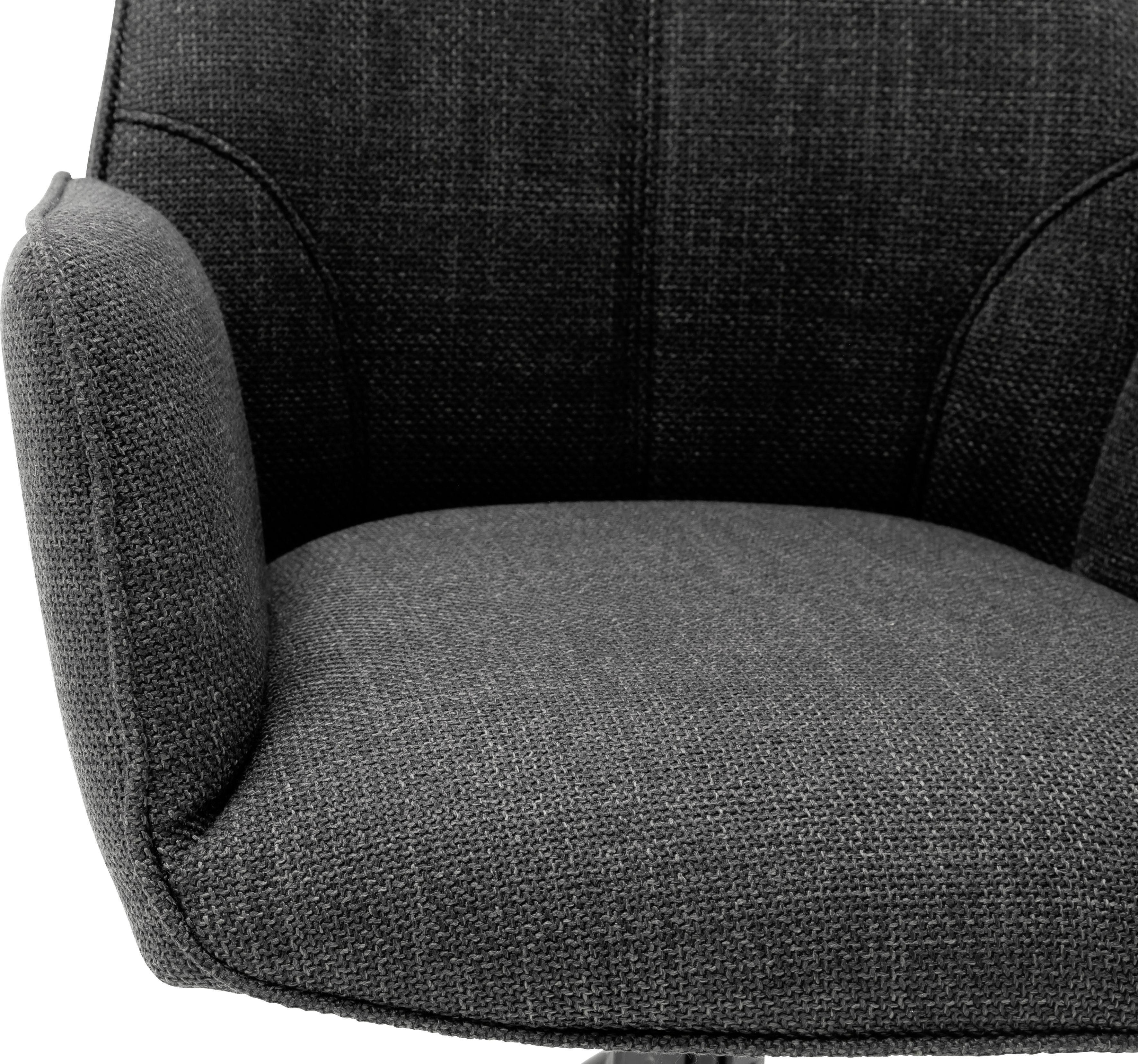 MCA furniture Stoel met 4 poten Pemba set van 2, 180°draaibaar met nivellering, stoel belastbaar tot 120 kg (set, 2 stuks)