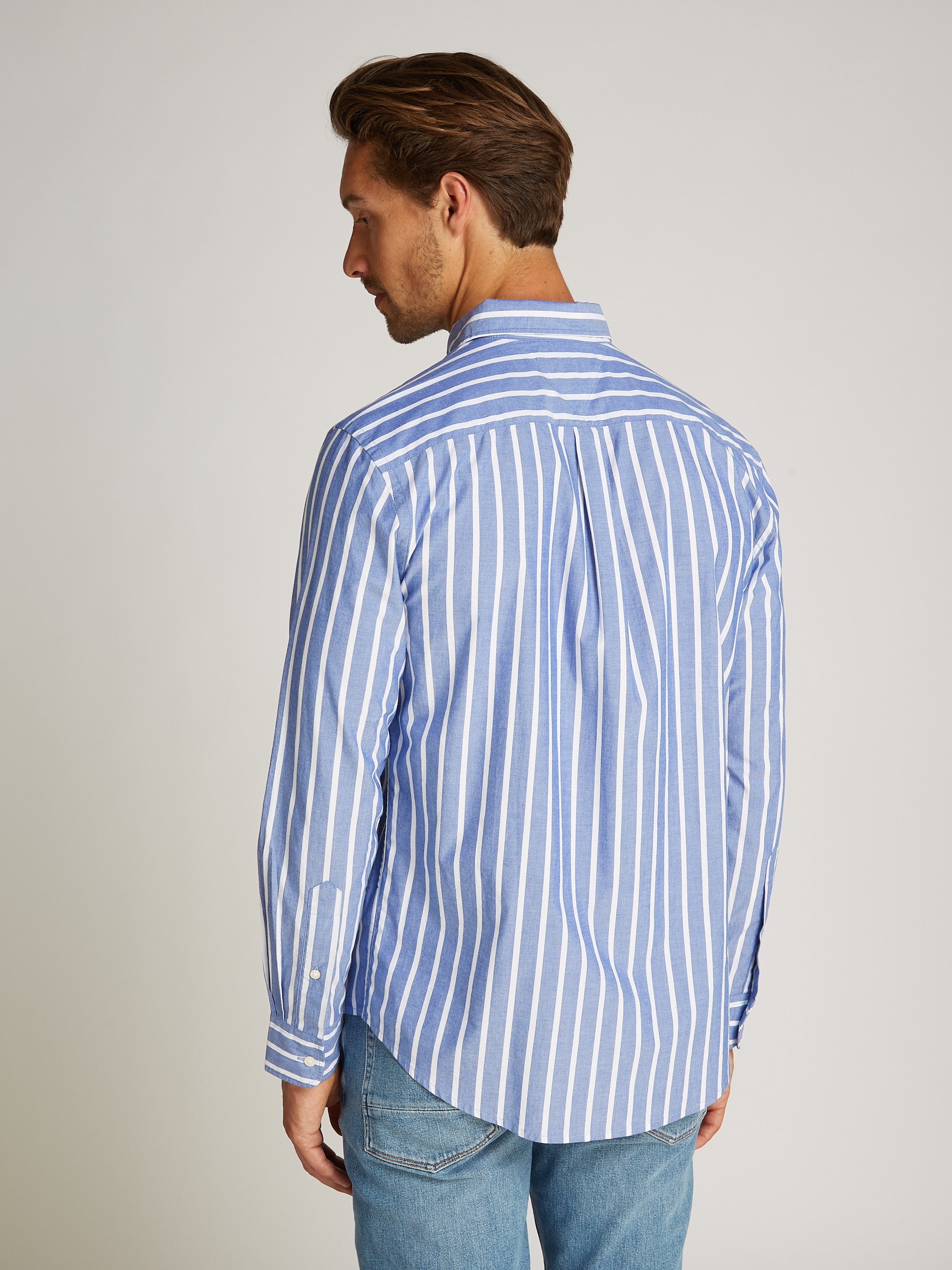 Tommy Hilfiger Businessoverhemd FLEX POPLIN NAUTICAL STP SHIRT