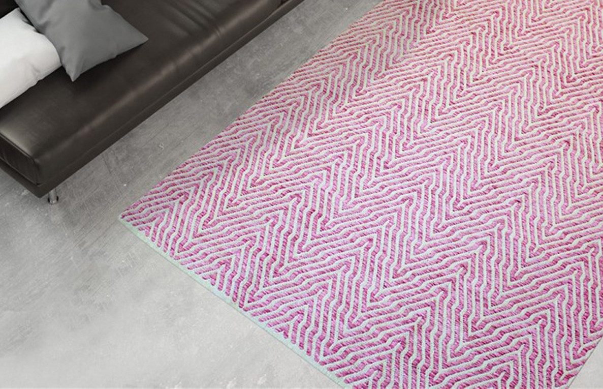 calo-deluxe Vloerkleed Luba 433 100% katoen, handgeweven, woonkamer, kinderkamer