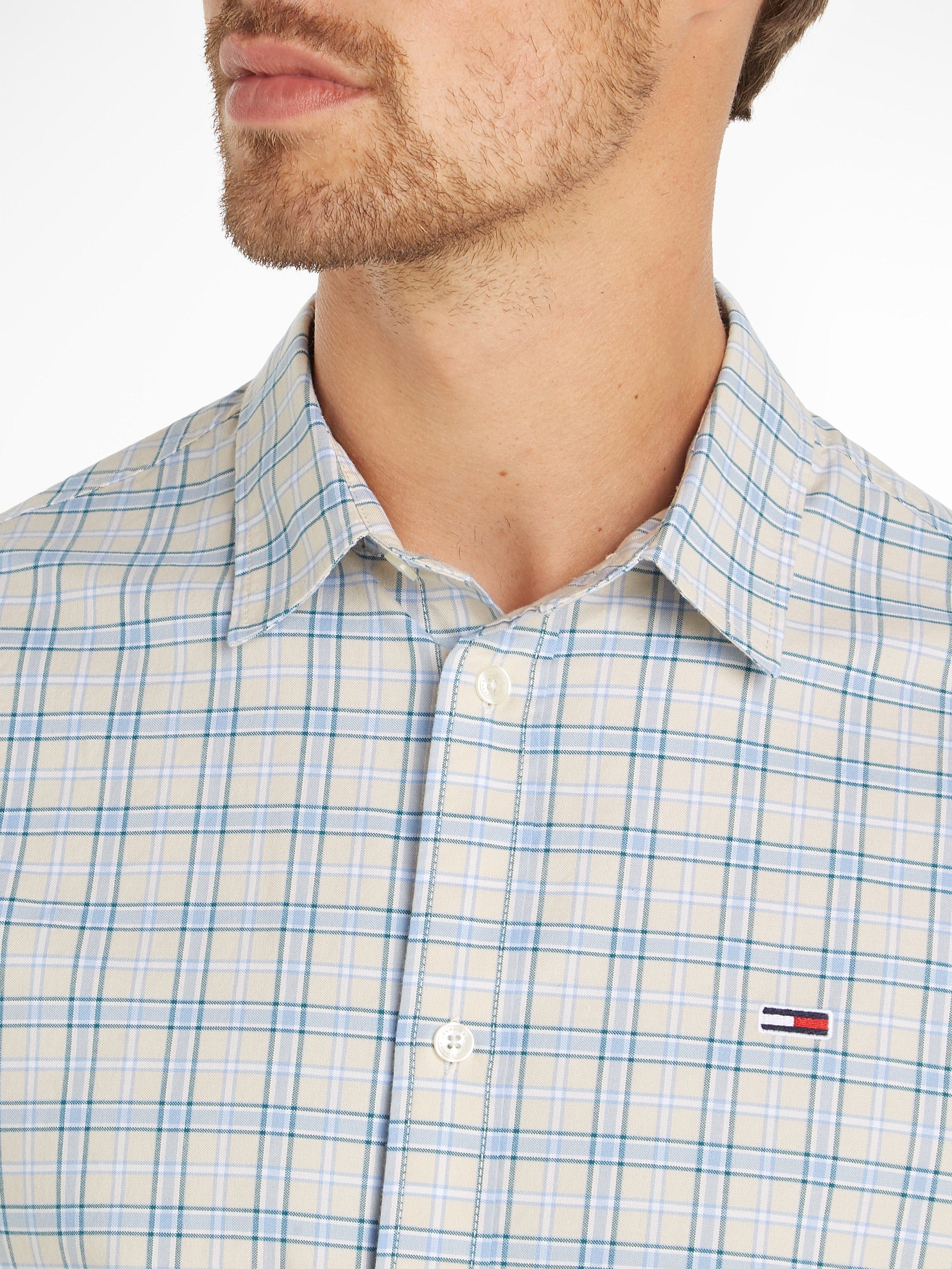 TOMMY JEANS Overhemd met lange mouwen TJM REG OXFORD CHECK SHIRT