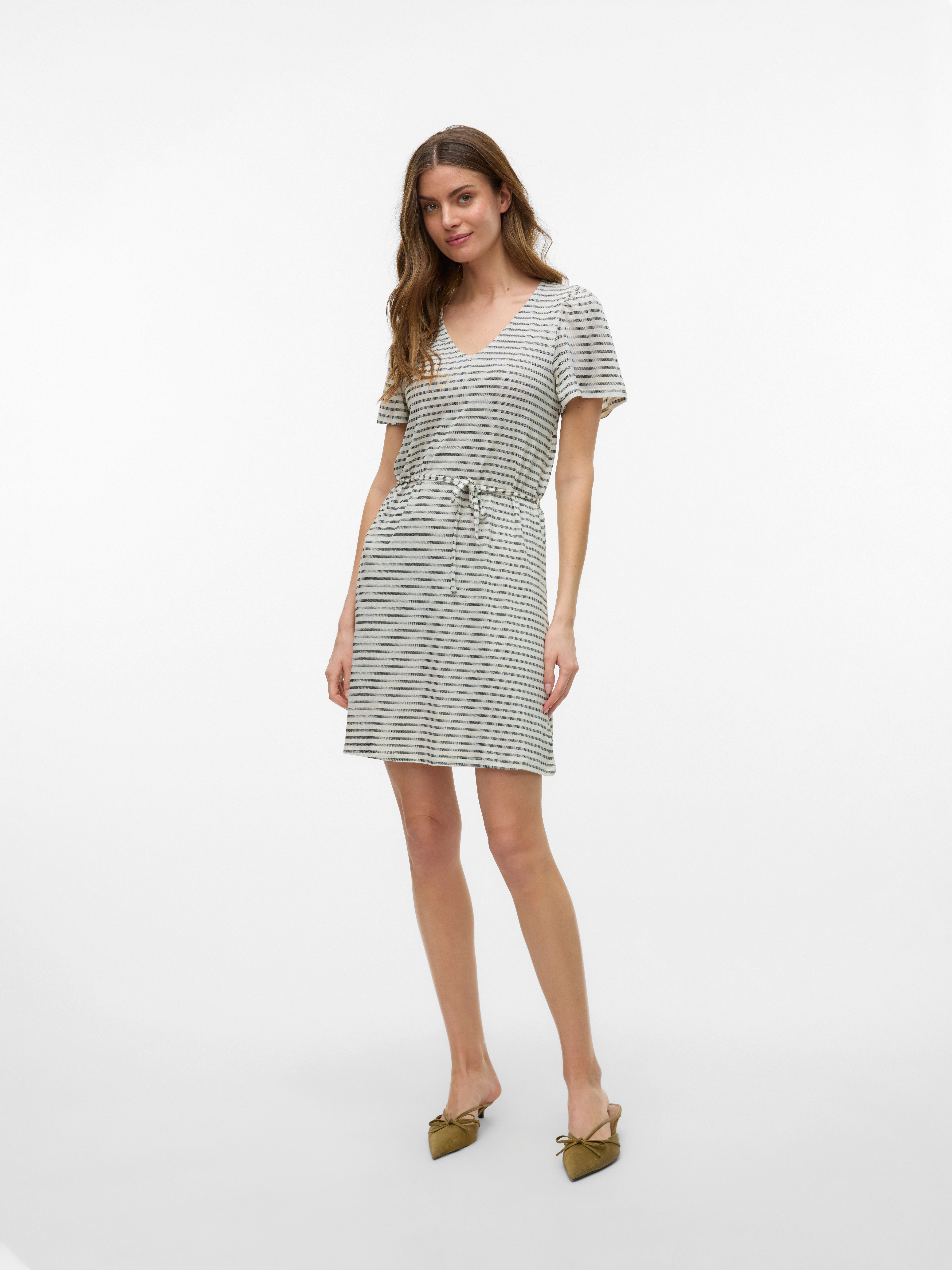 Vero Moda Mini-jurk VMGINA 2/4 SHORT DRESS JRS GA NOOS
