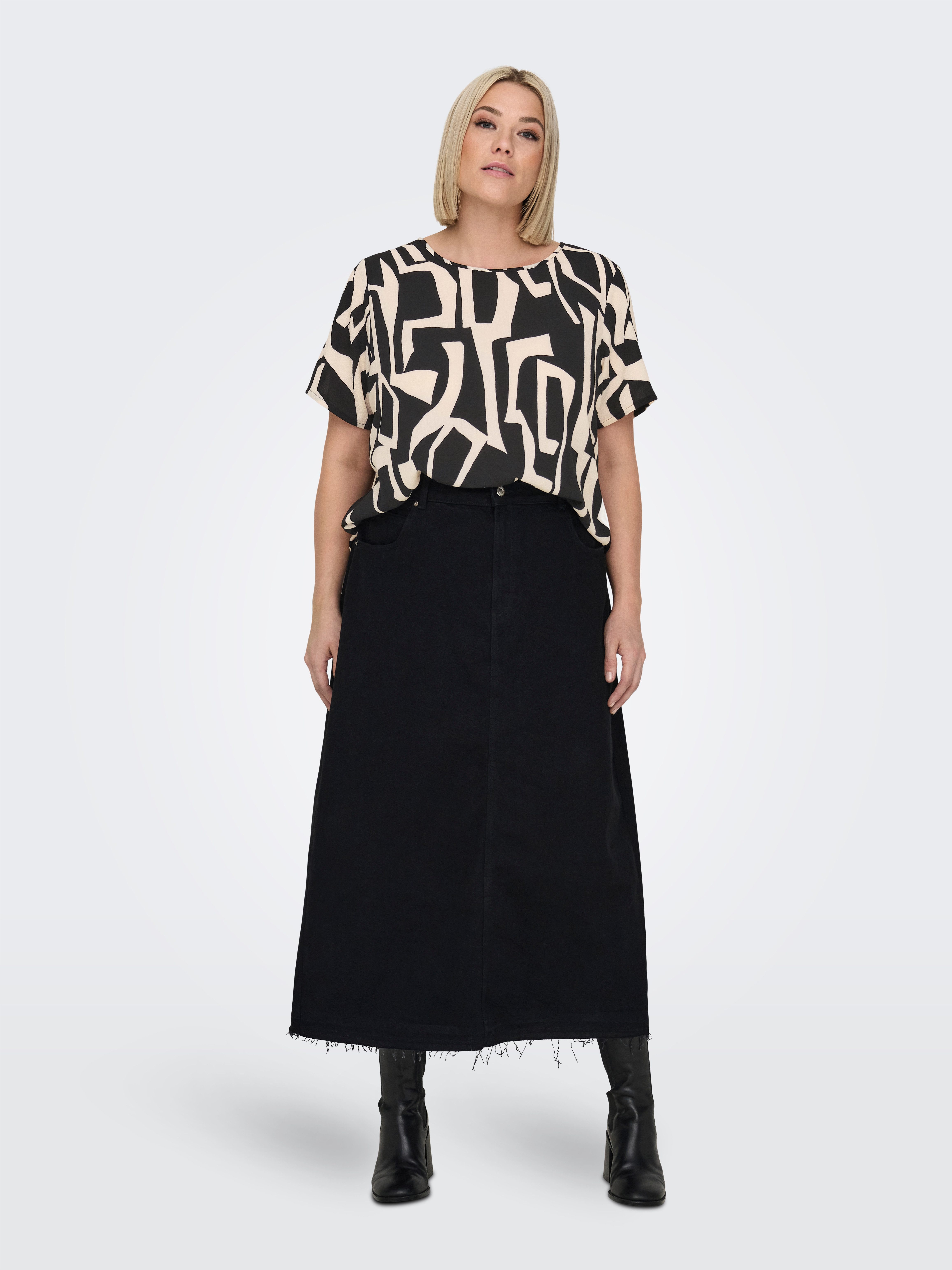 ONLY CARMAKOMA Shirtblouse CARVICA SS TOP WVN NOOS