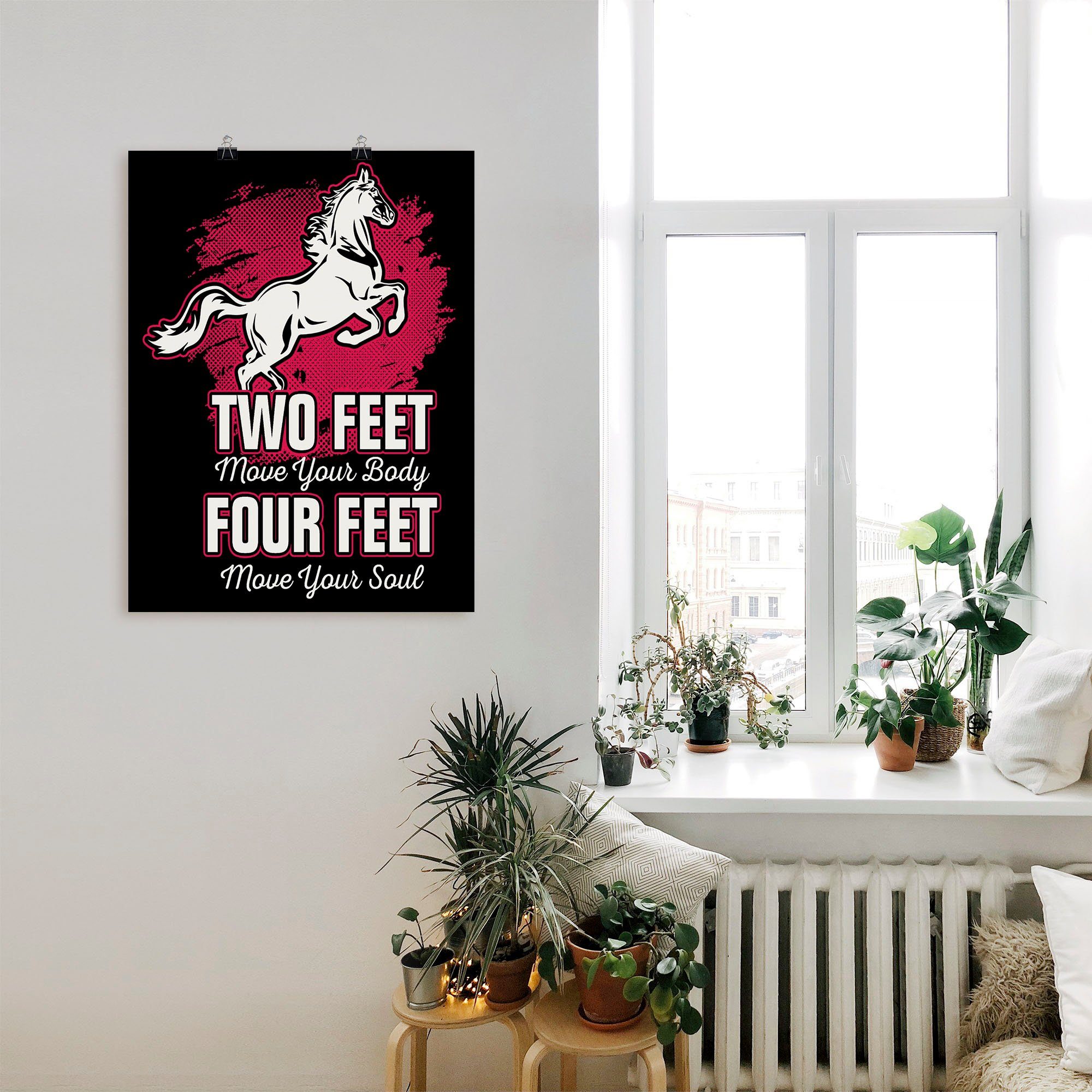 Artland Poster Artprint voor ruiters en paardenfans als artprint van aluminium, artprint op linnen, muursticker of poster in verschillende maten