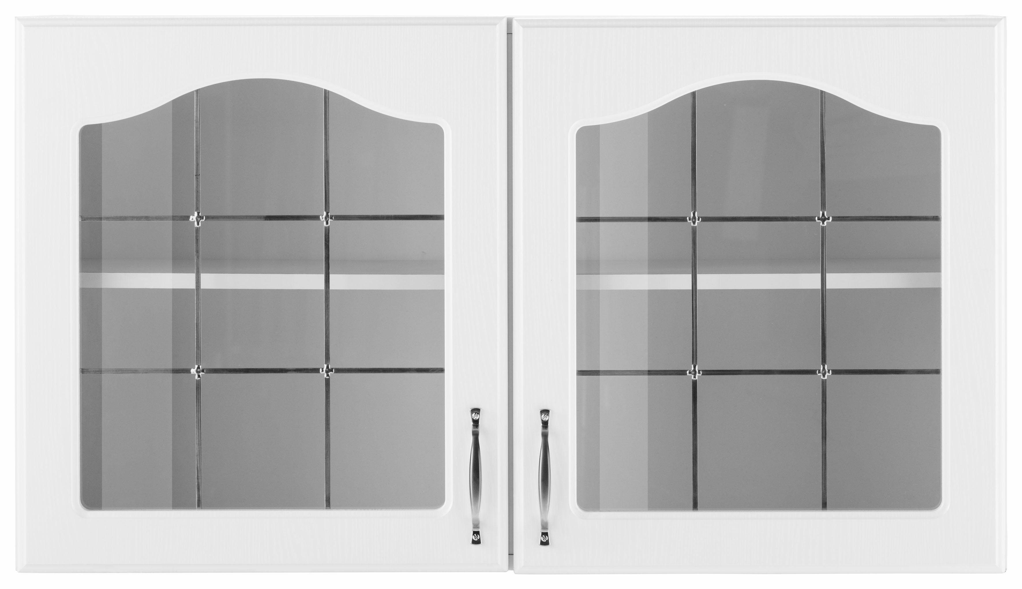 wiho Küchen Hangend kastje met glasdeur Linz 100 cm breed, met 2 glasdeuren